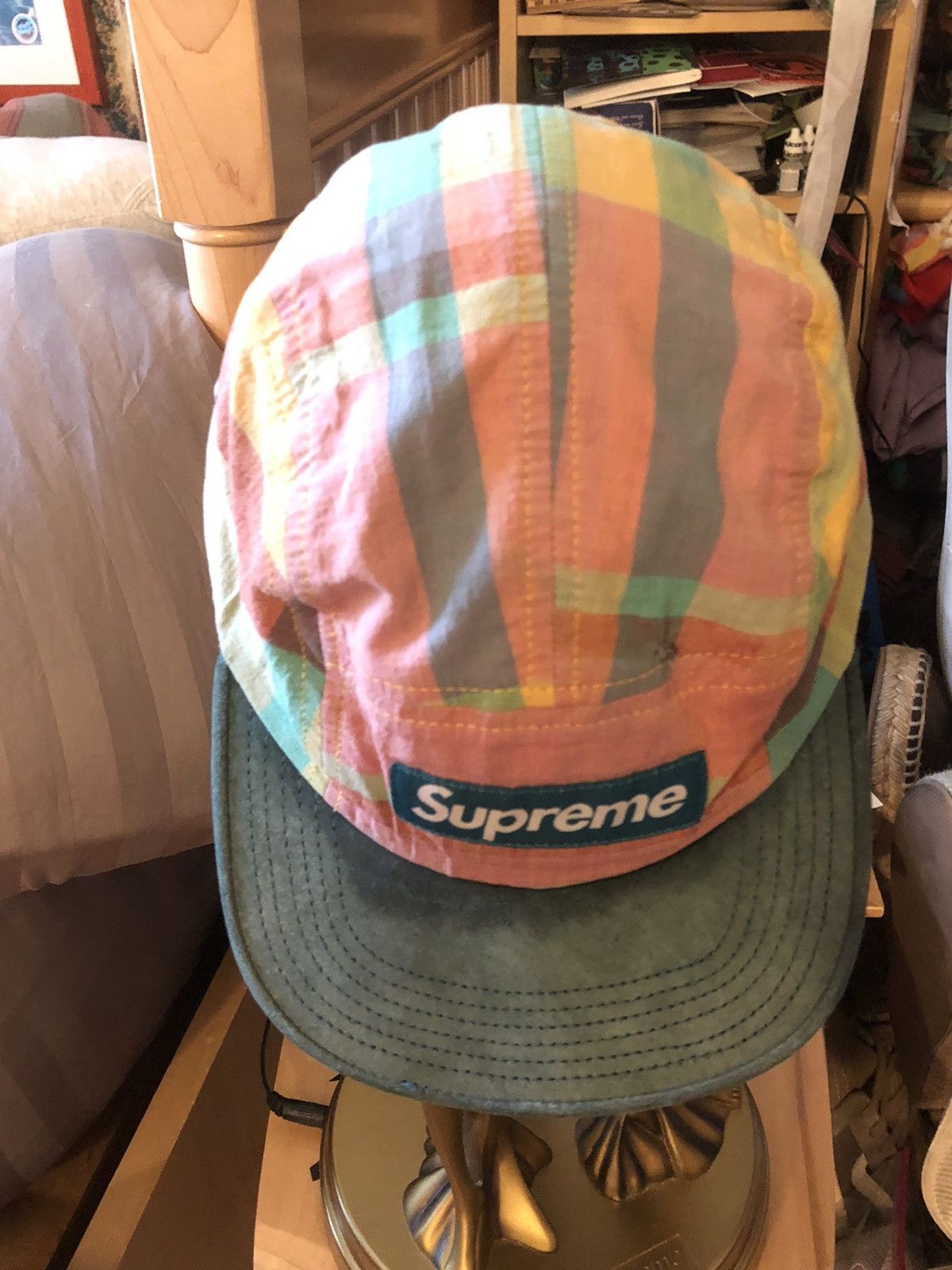 Supreme SS13 Supreme Madras Camp Cap Size ONE SIZE - 4 Thumbnail