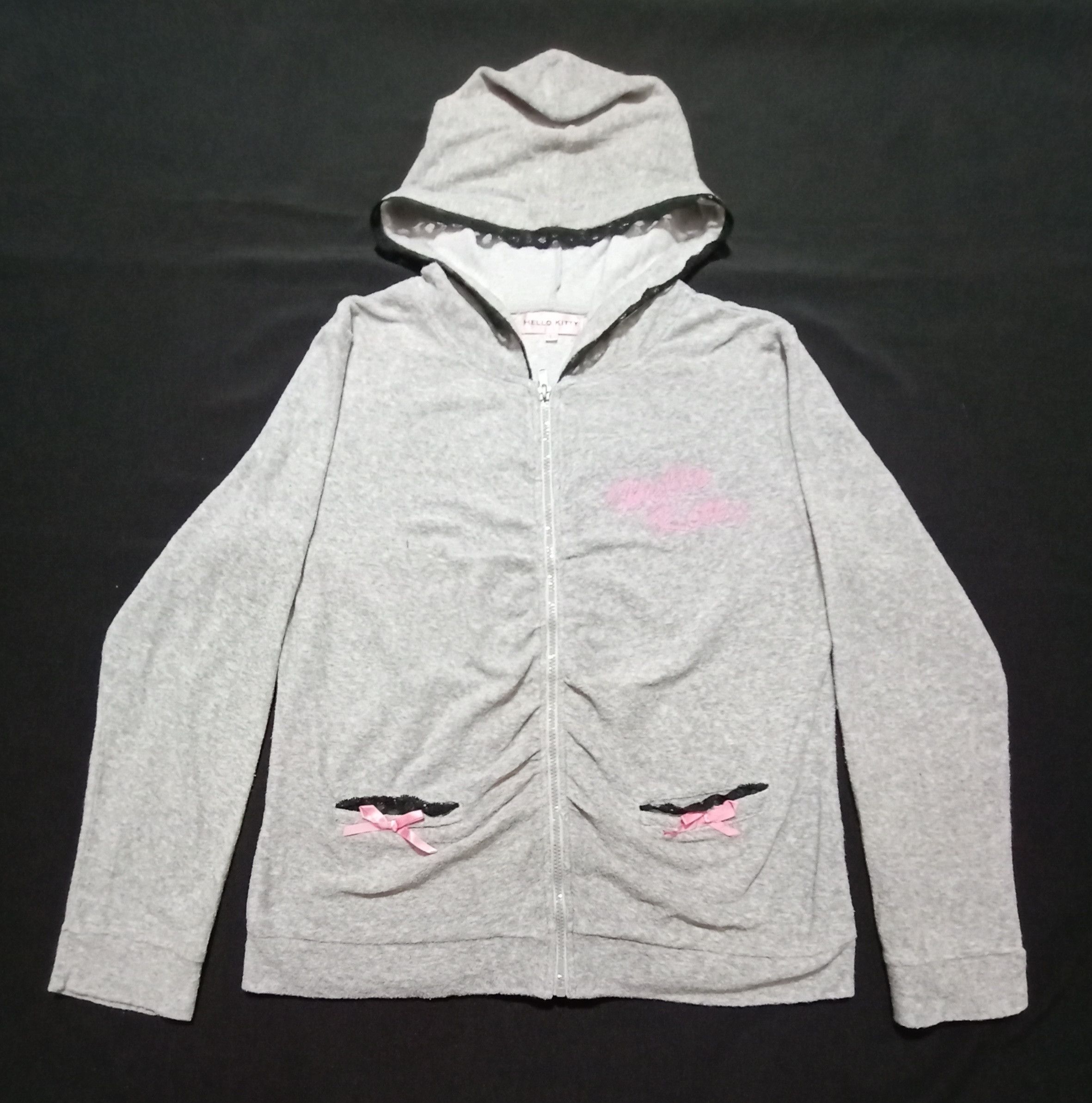 Cartoon Network Hello Kitty Hoodie Gray Color Fits S M Size M / US 6-8 / IT 42-44 - 3 Thumbnail