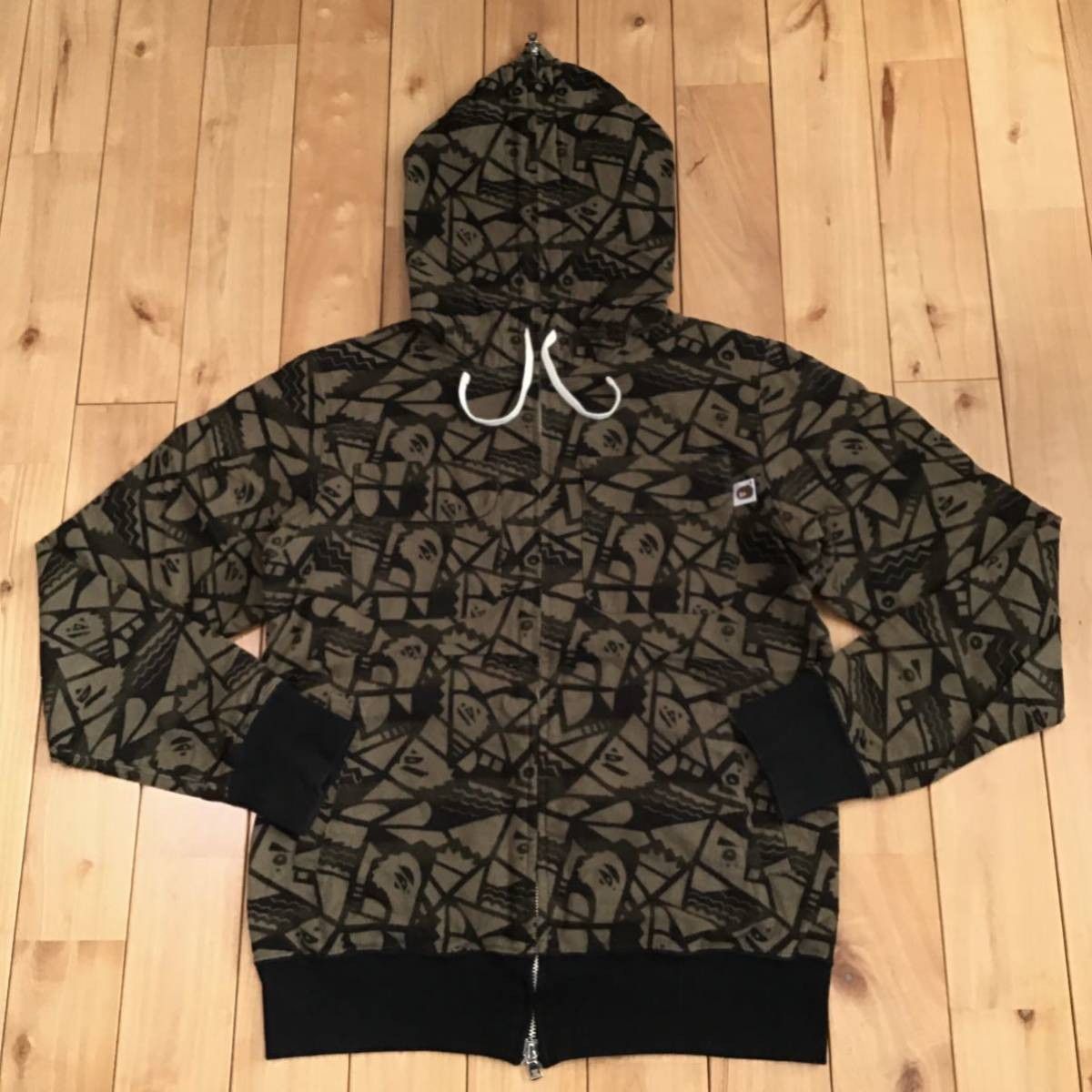 Bape BAPE camo full zip hoodie brown | Grailed