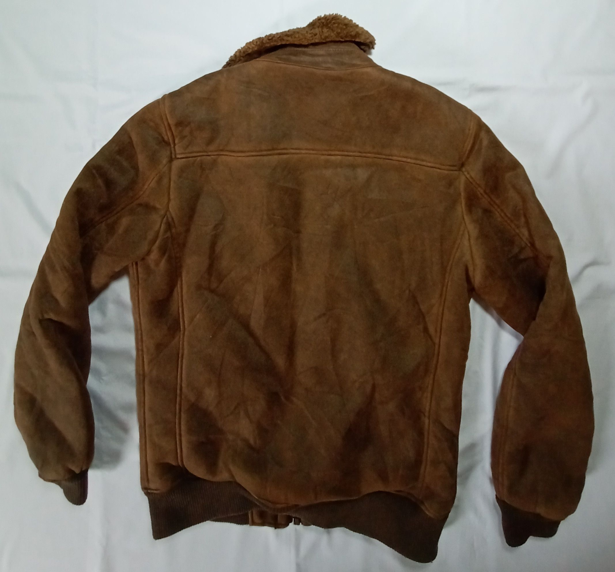 Leather × Zara Sherpa Leather Jacket Zara Size US M / EU 48-50 / 2 - 3 Thumbnail