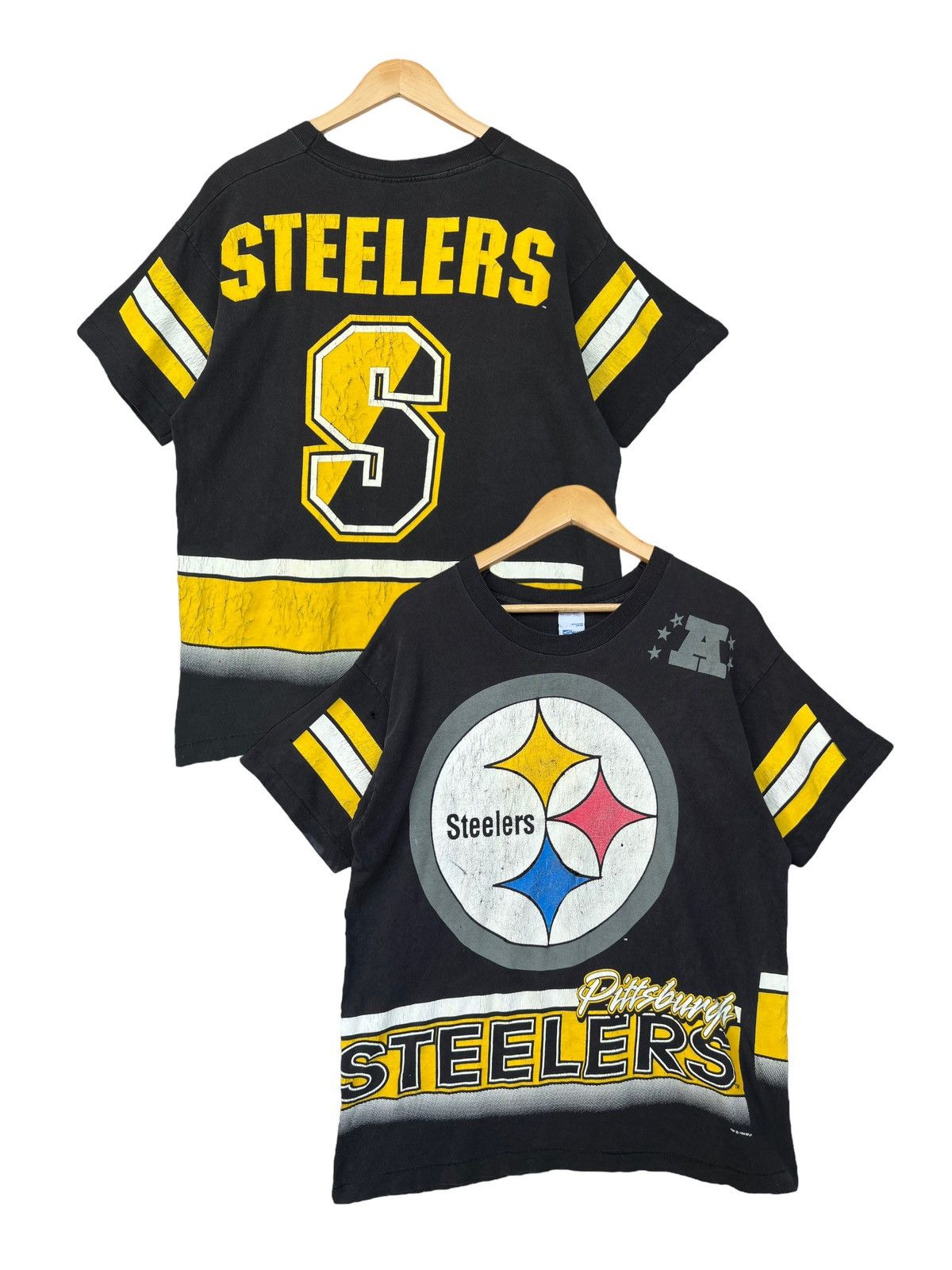 Vintage 90s Pittsburgh Steelers NFL Distressed Shirt