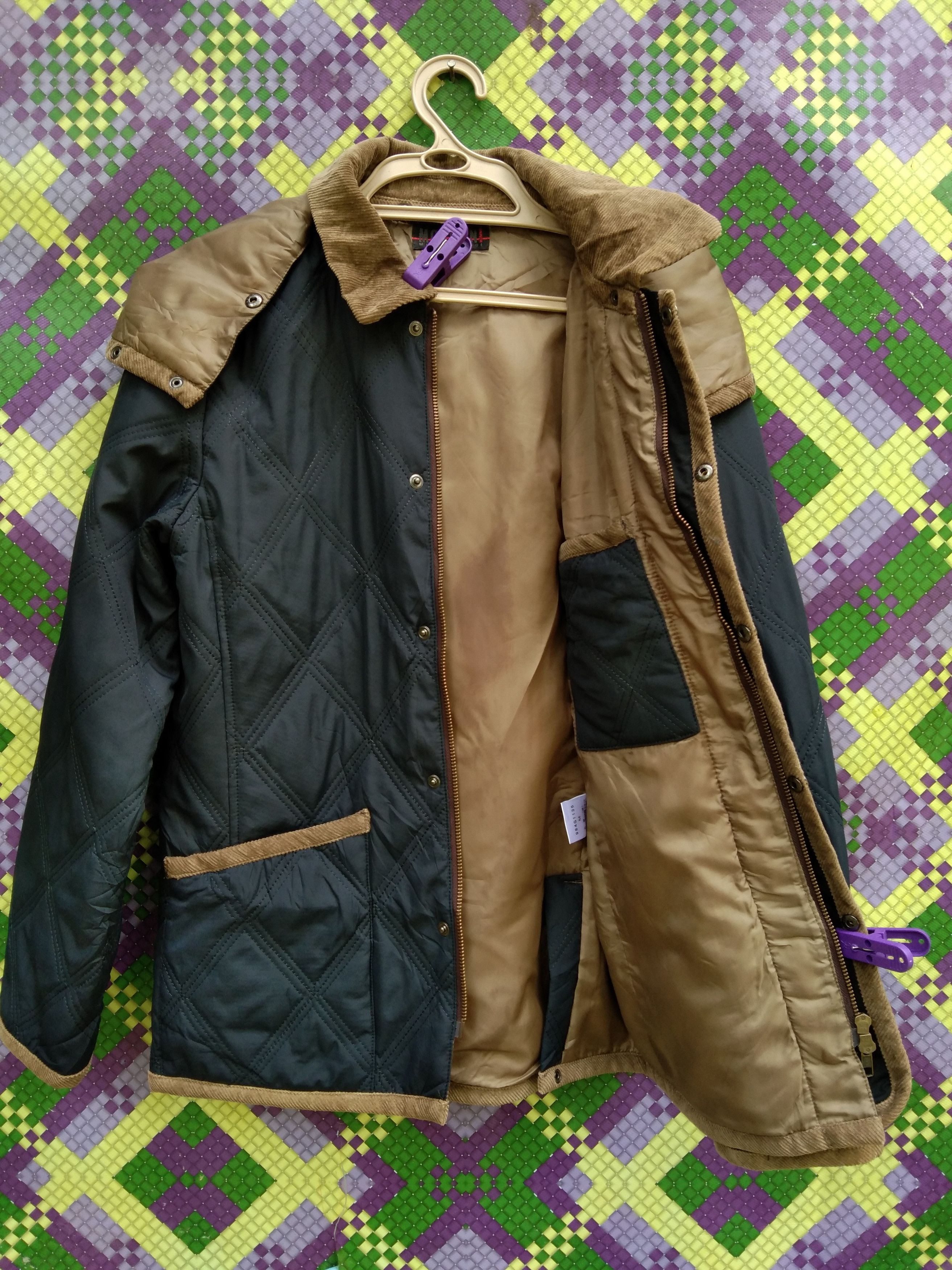 image of Morgan Homme Quilted Jacket in Dark Blue, Women's (Size Medium)