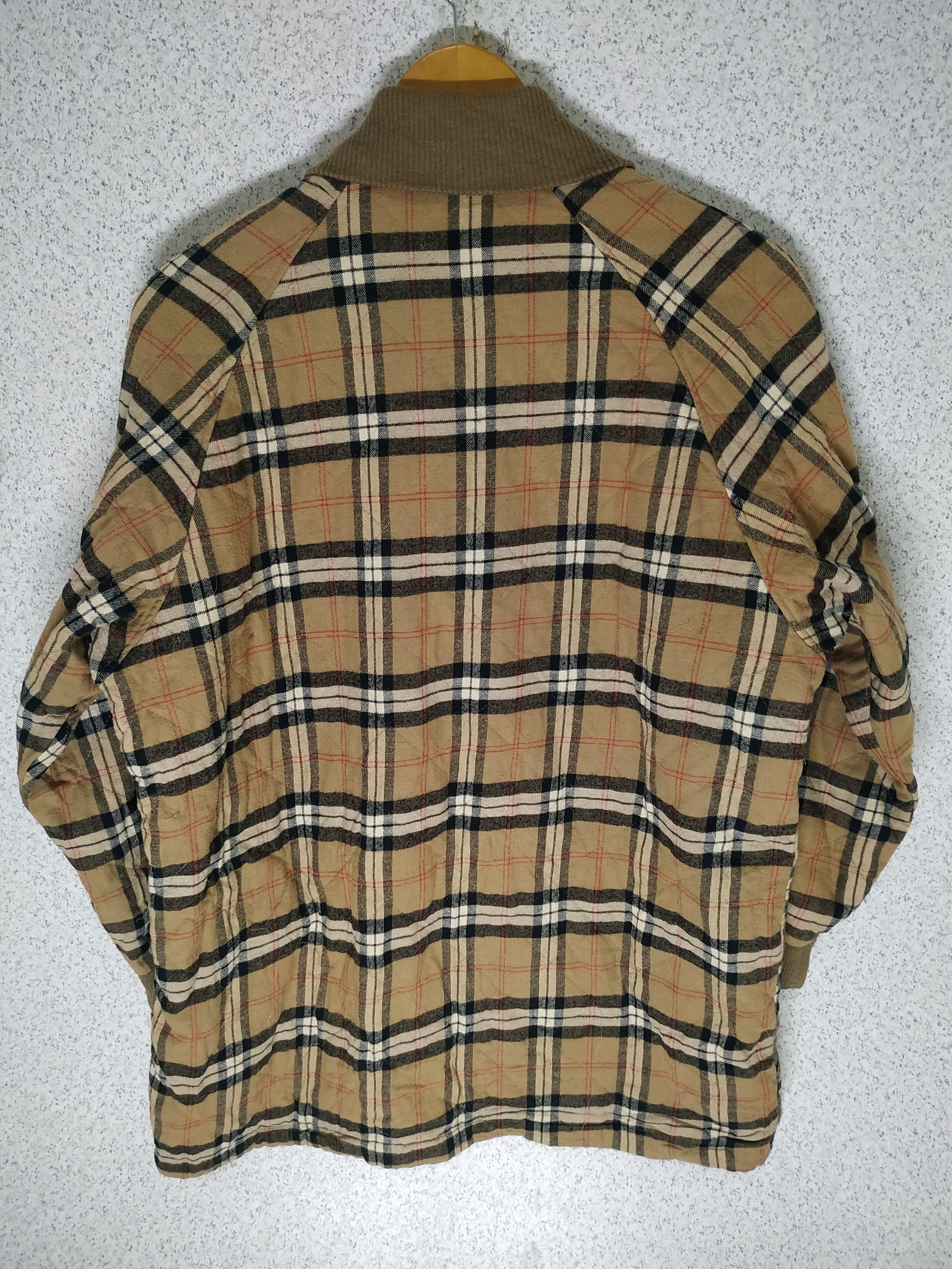 Vintage Vintage Checkered Quilted Shawl Collar Cardigan Size US L / EU 52-54 / 3 - 2 Thumbnail