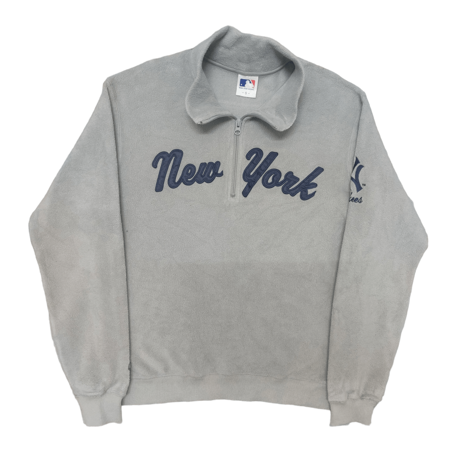 image of Uniqlo X New York Yankees Mlb Fleece Half Zipper in Grey, Men's (Size Small)