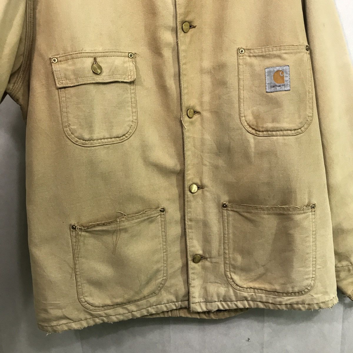 Carhartt RARE VINTAGE CARHARTT DISTRESSED KANYE WEST BLANKET JACKET Size US L / EU 52-54 / 3 - 6 Thumbnail
