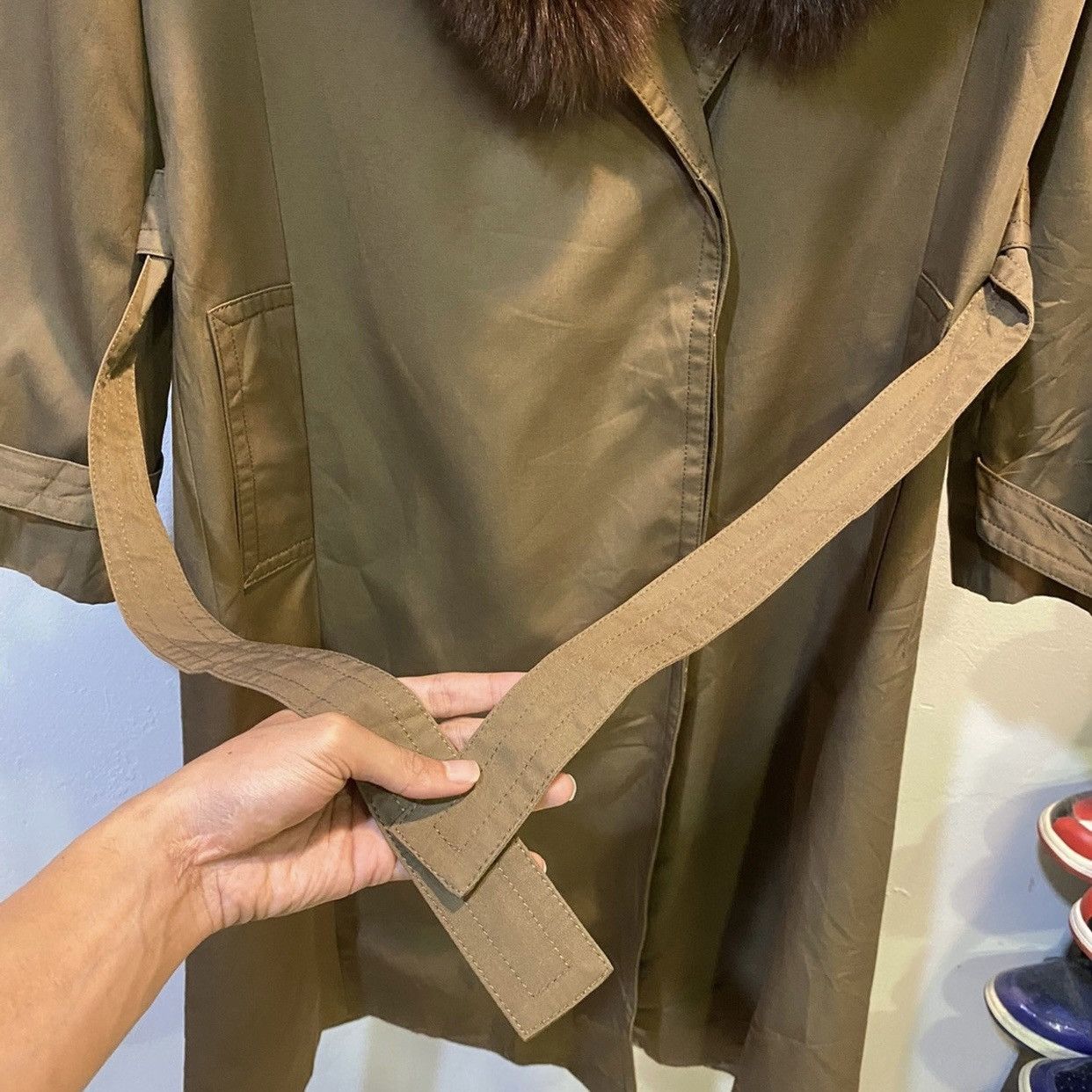 Swiss Legend VINTAGE RARE‼️Diolen By Hausammann+moos Fur Trench Coats Size US M / EU 48-50 / 2 - 8 Thumbnail