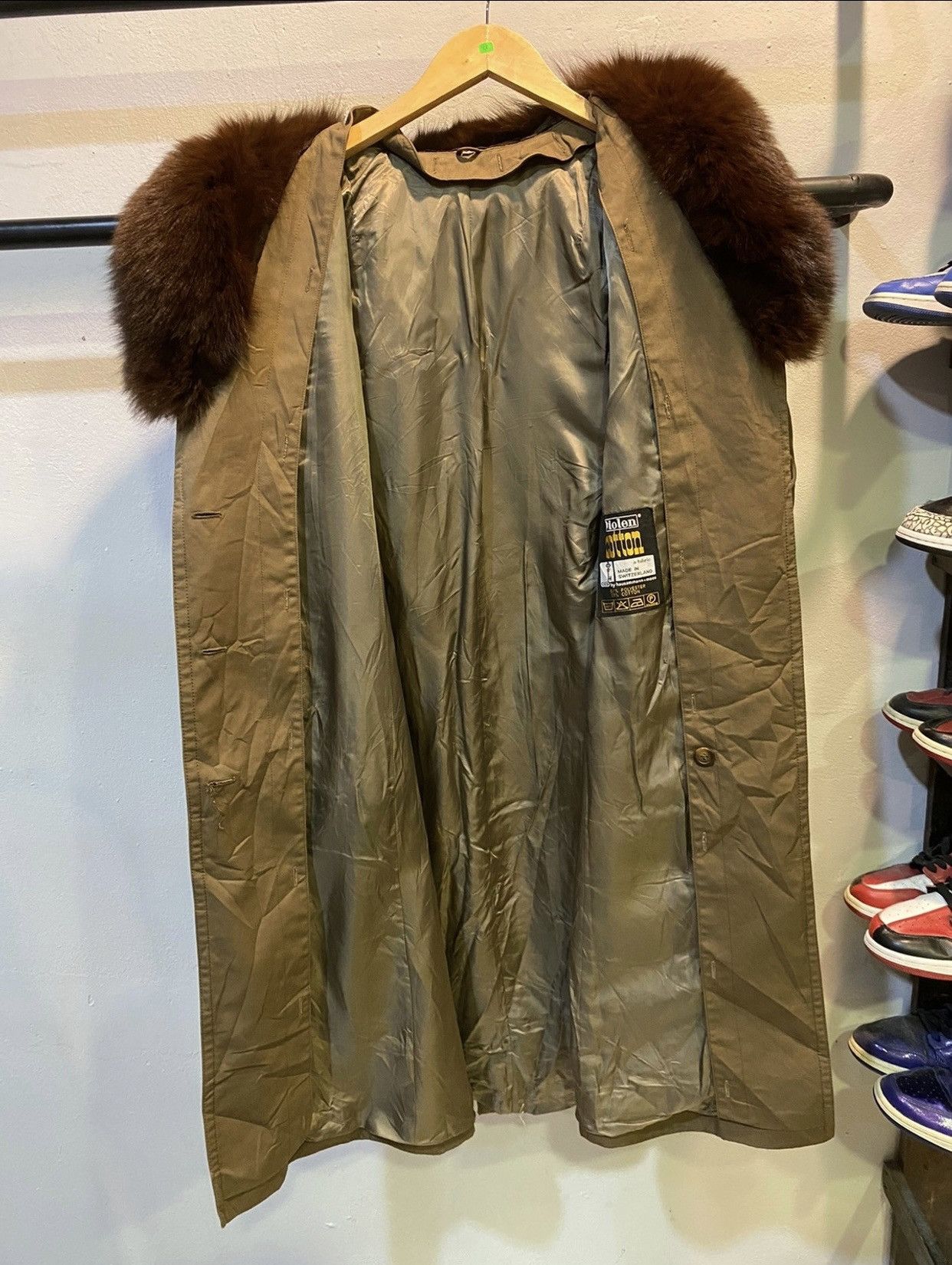 Swiss Legend VINTAGE RARE‼️Diolen By Hausammann+moos Fur Trench Coats Size US M / EU 48-50 / 2 - 3 Thumbnail