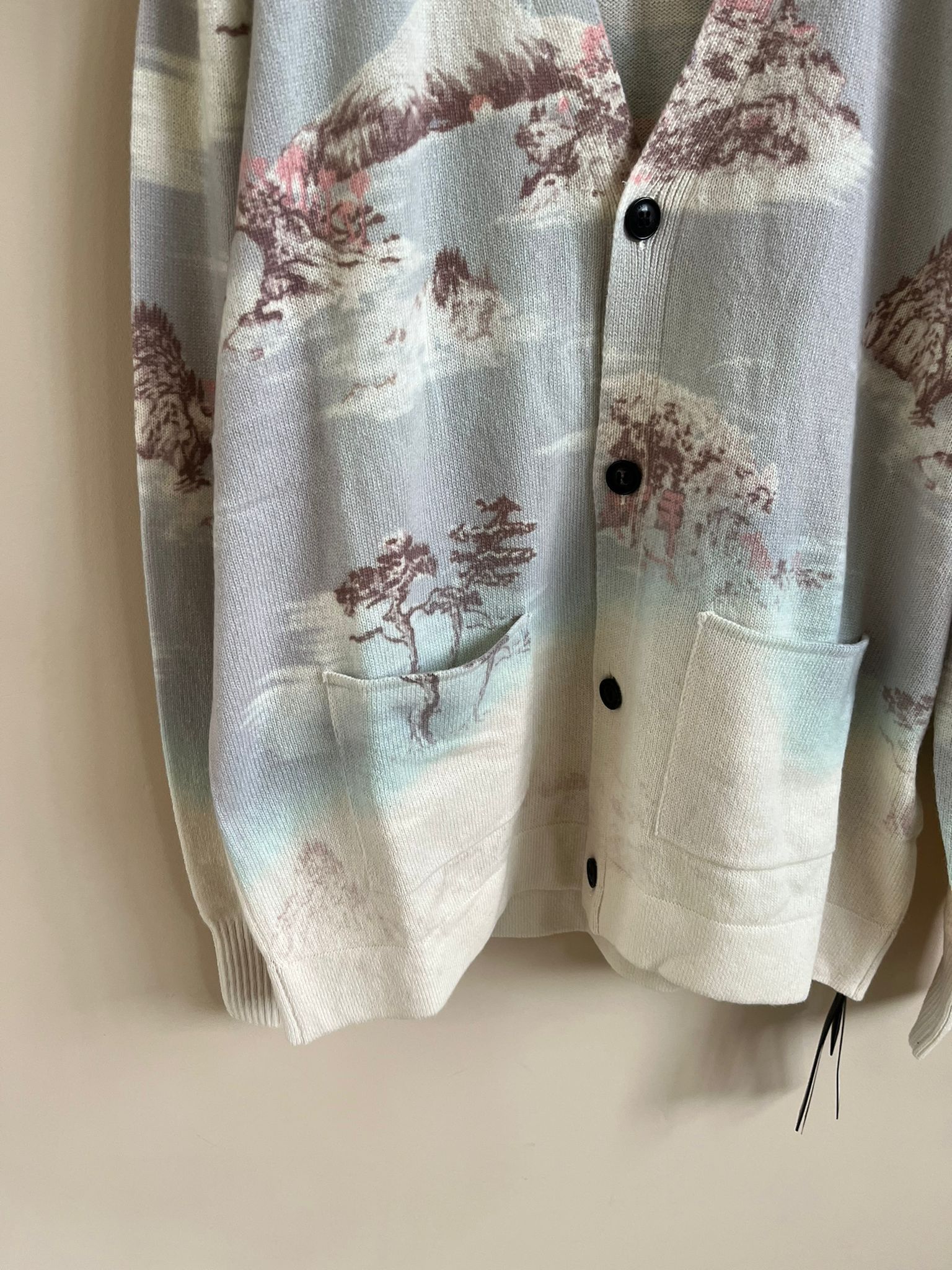 Amiri Bleached Print Aloha Cardigan in Cyan Size US S / EU 44-46 / 1 - 8 Thumbnail
