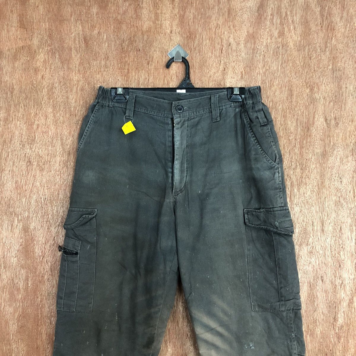Faded Glory × Japanese Brand Evolution faded Grey Multipocket Cargo Pants #2636 Size US 28 / EU 44 - 2 Thumbnail