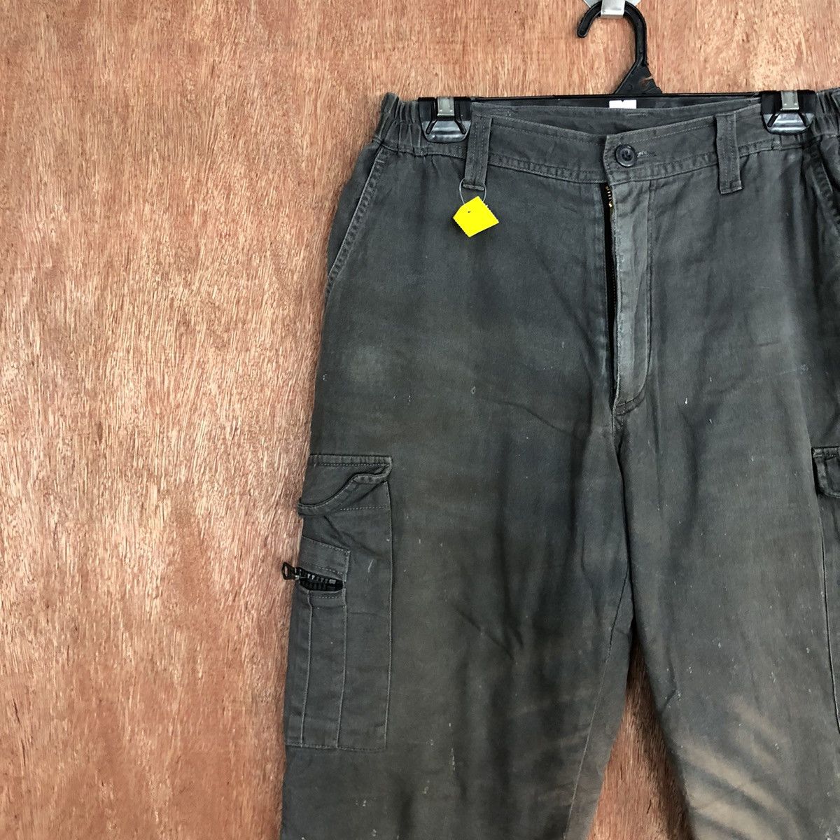 Faded Glory × Japanese Brand Evolution faded Grey Multipocket Cargo Pants #2636 Size US 28 / EU 44 - 6 Thumbnail