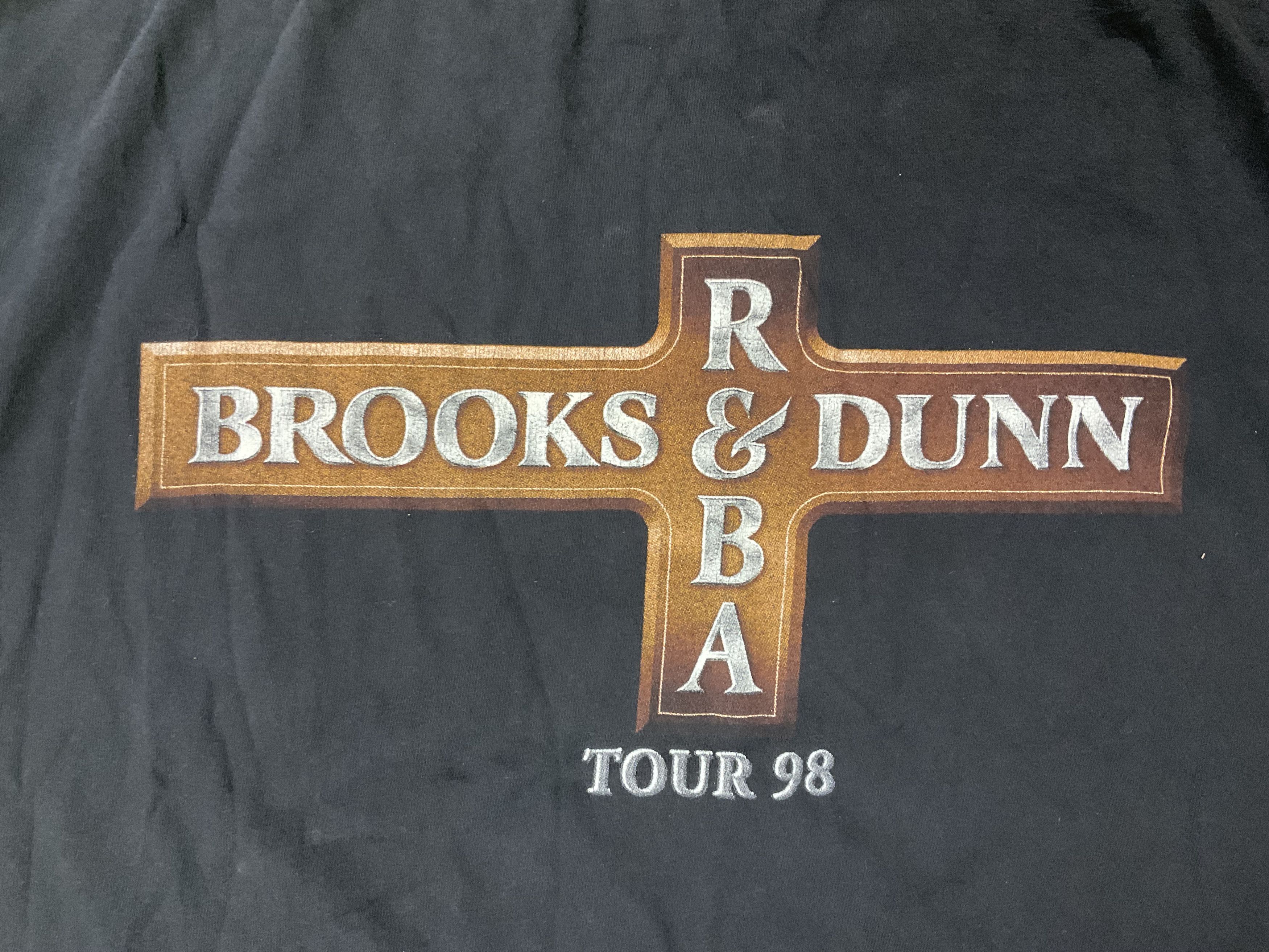 Band Tees Vintage 90s Brooks and Dunn & Reba Tour 98 Tshirt Size US XL / EU 56 / 4 - 4 Thumbnail
