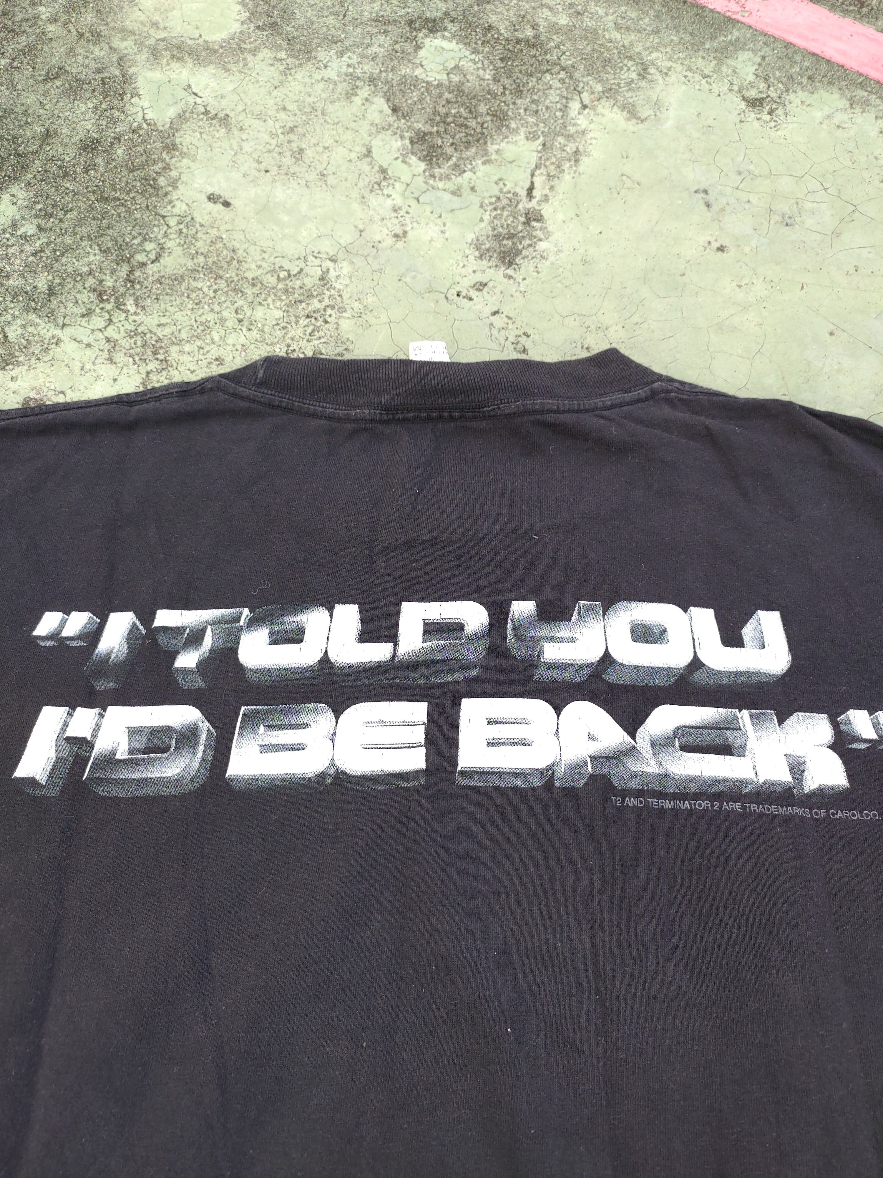 Vintage Vintage Terminator 2 Movie Tshirt Size US M / EU 48-50 / 2 - 8 Thumbnail