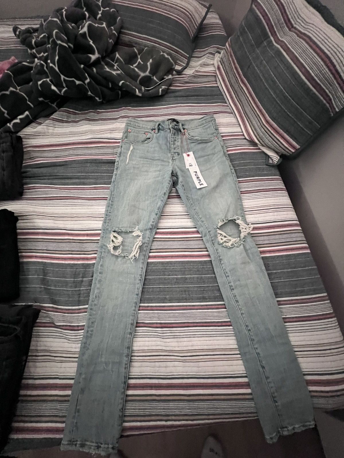 P002 Repair Drop-Fit Skinny Jeans