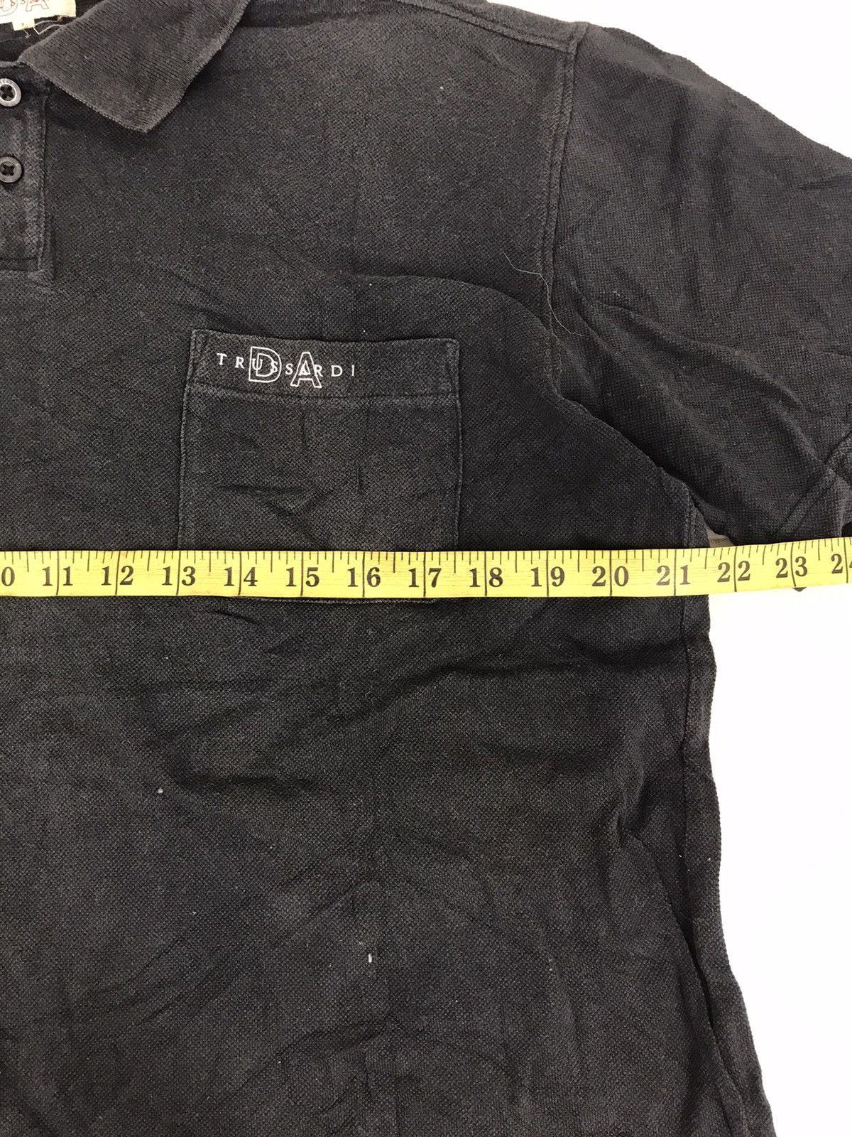 Trussardi Trussardi DA Polo Tee T-shirt Plain Single Pocket Design Size US M / EU 48-50 / 2 - 6 Thumbnail