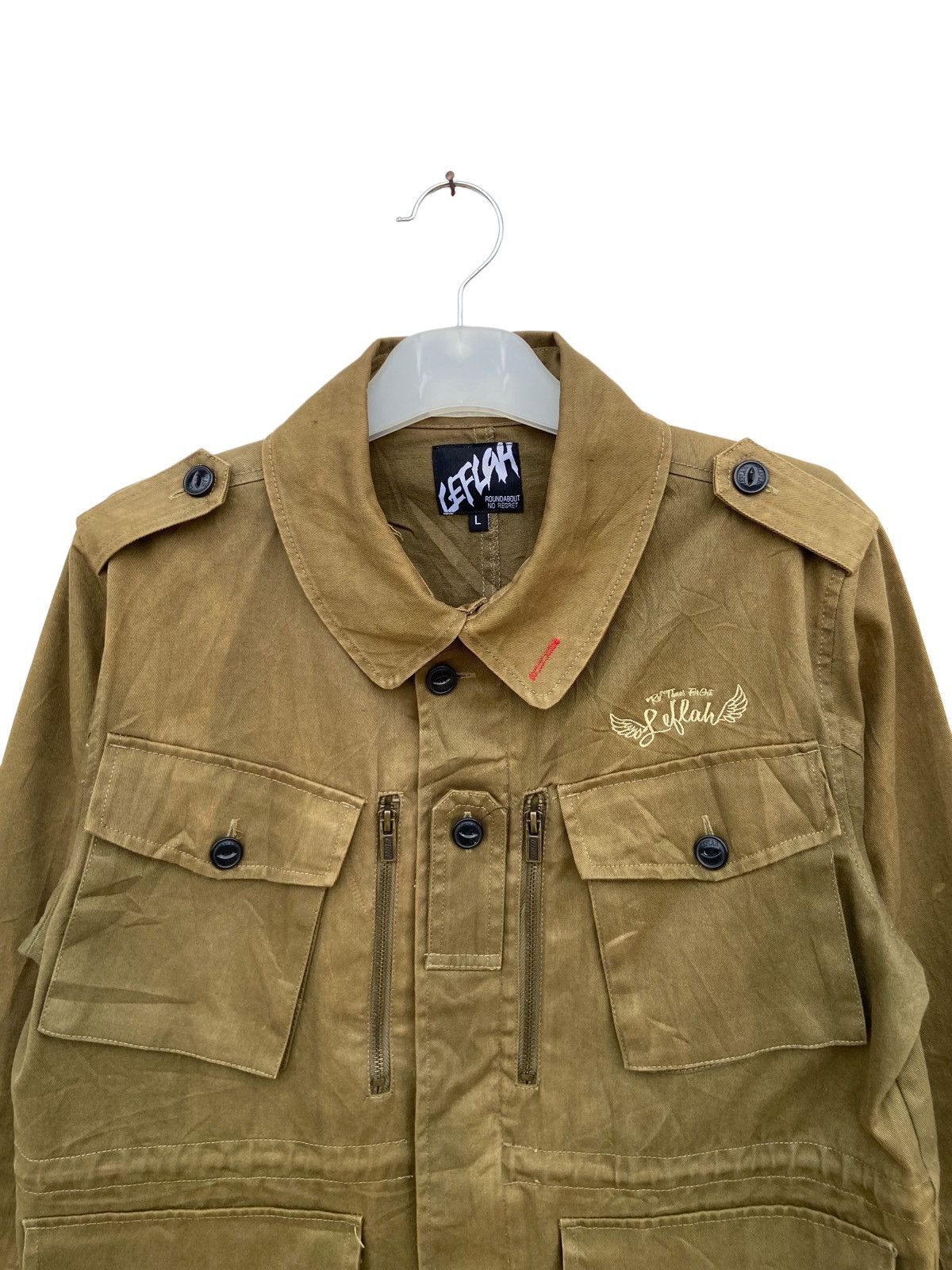Japanese Brand Leflah Worker Jacket Size US L / EU 52-54 / 3 - 3 Thumbnail