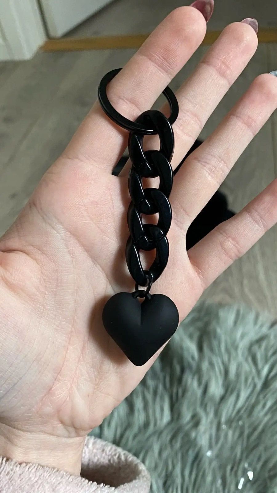 Other Heart keychain acrylic plastic link chain key ring Size ONE SIZE - 7 Thumbnail