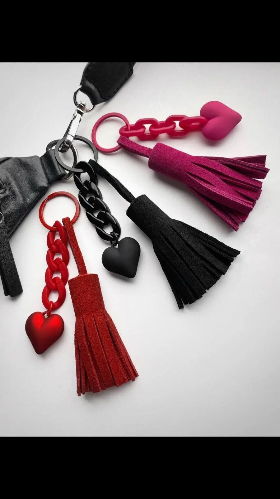 Other Heart keychain acrylic plastic link chain key ring Size ONE SIZE - 8 Thumbnail