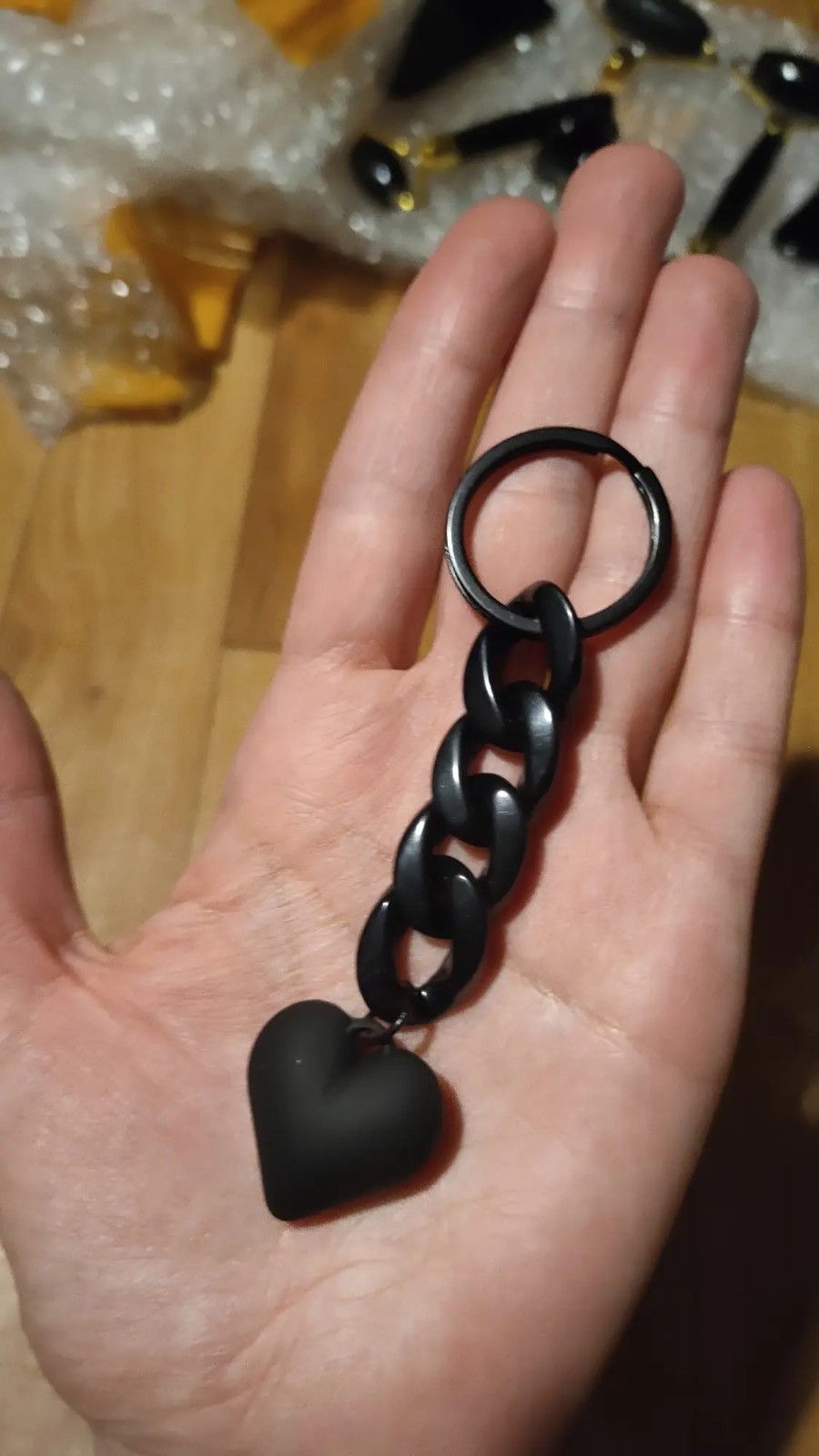 Other Heart keychain acrylic plastic link chain key ring Size ONE SIZE - 5 Thumbnail