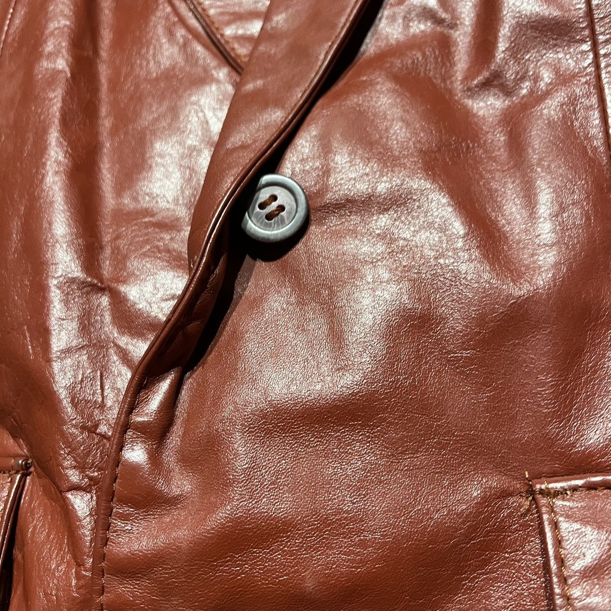 Genuine Leather × Leather Jacket × Vintage Vintage 80s Lance