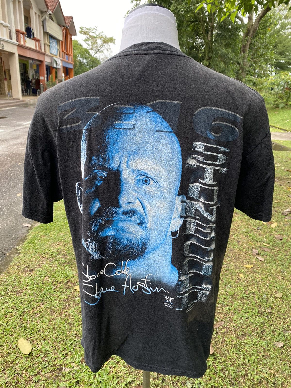 Vintage × WWE × WWF Vintage Stone Cold 1998 Tshirt Size US XL / EU 56 / 4 - 8 Thumbnail
