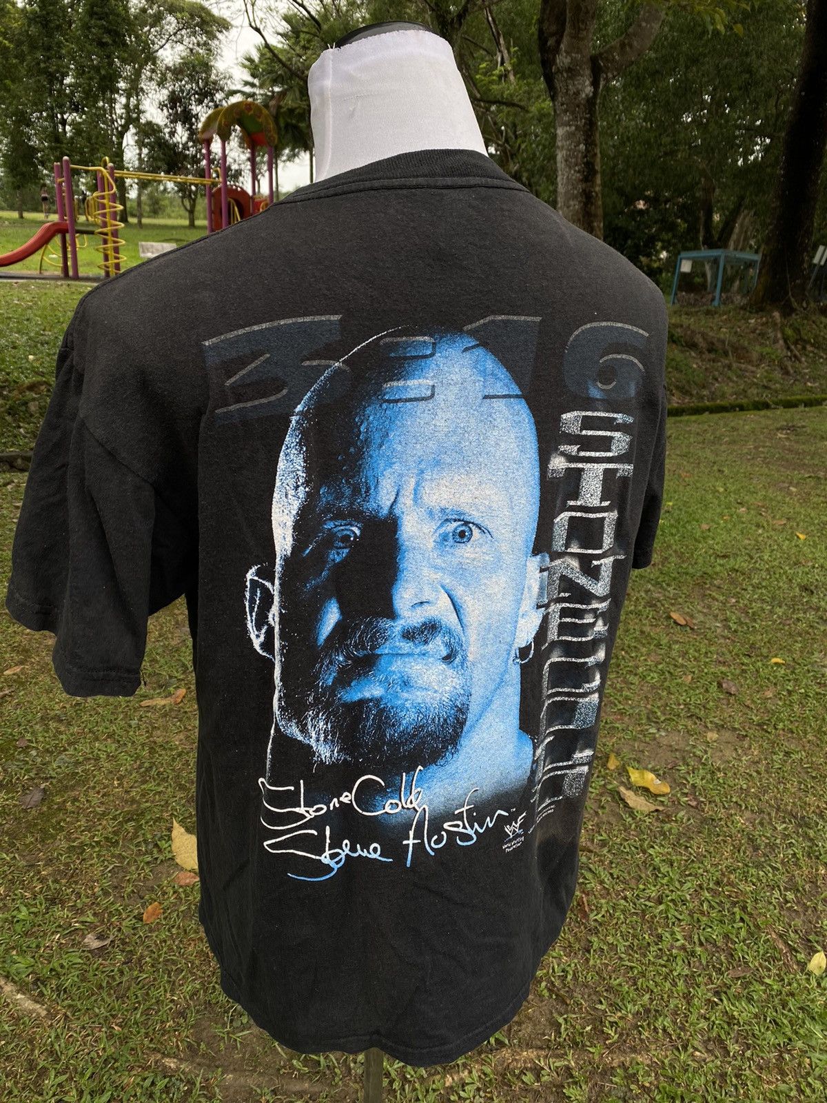 Vintage × WWE × WWF Vintage Stone Cold 1998 Tshirt Size US XL / EU 56 / 4 - 2 Thumbnail