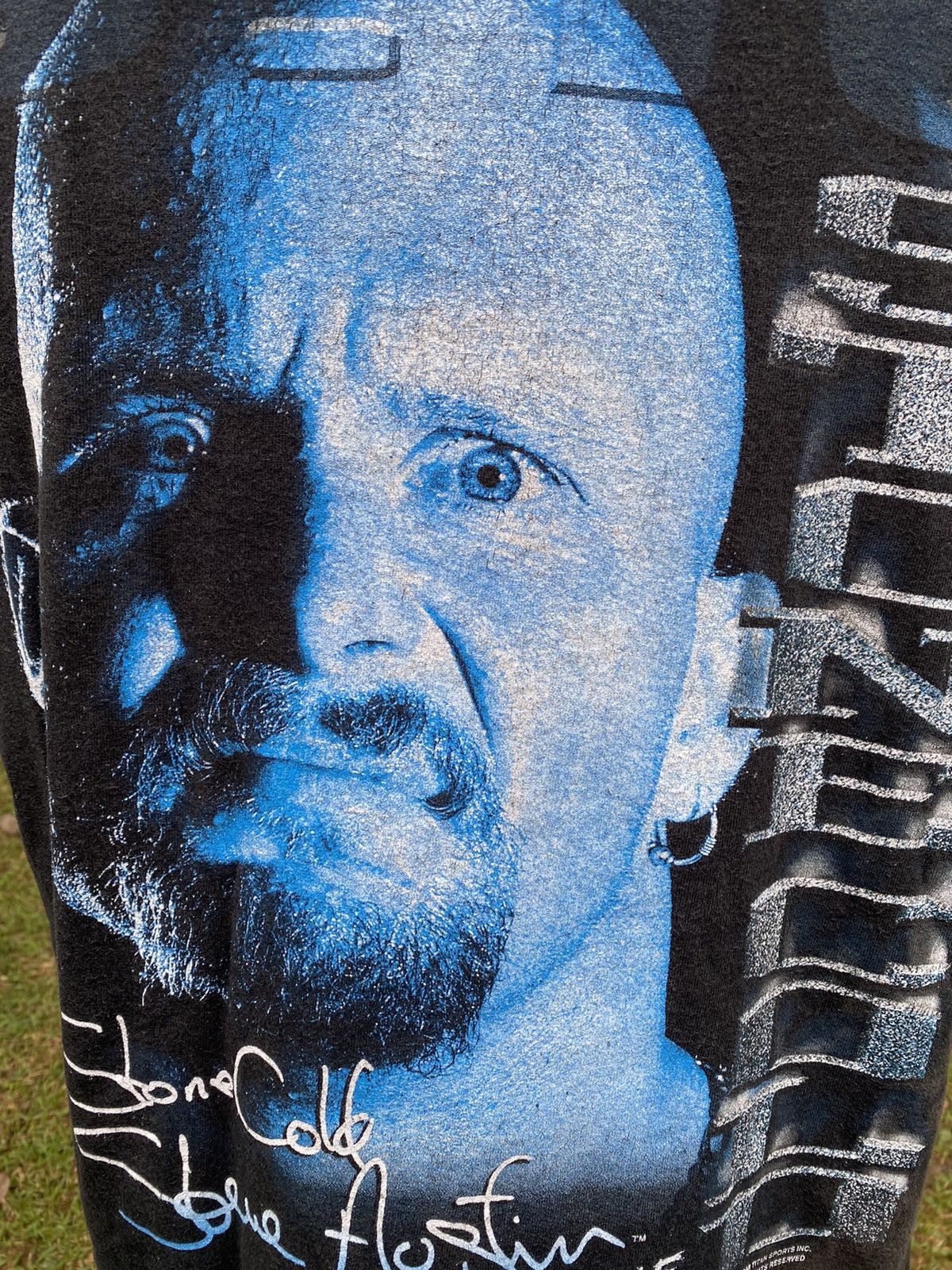 Vintage × WWE × WWF Vintage Stone Cold 1998 Tshirt Size US XL / EU 56 / 4 - 3 Thumbnail