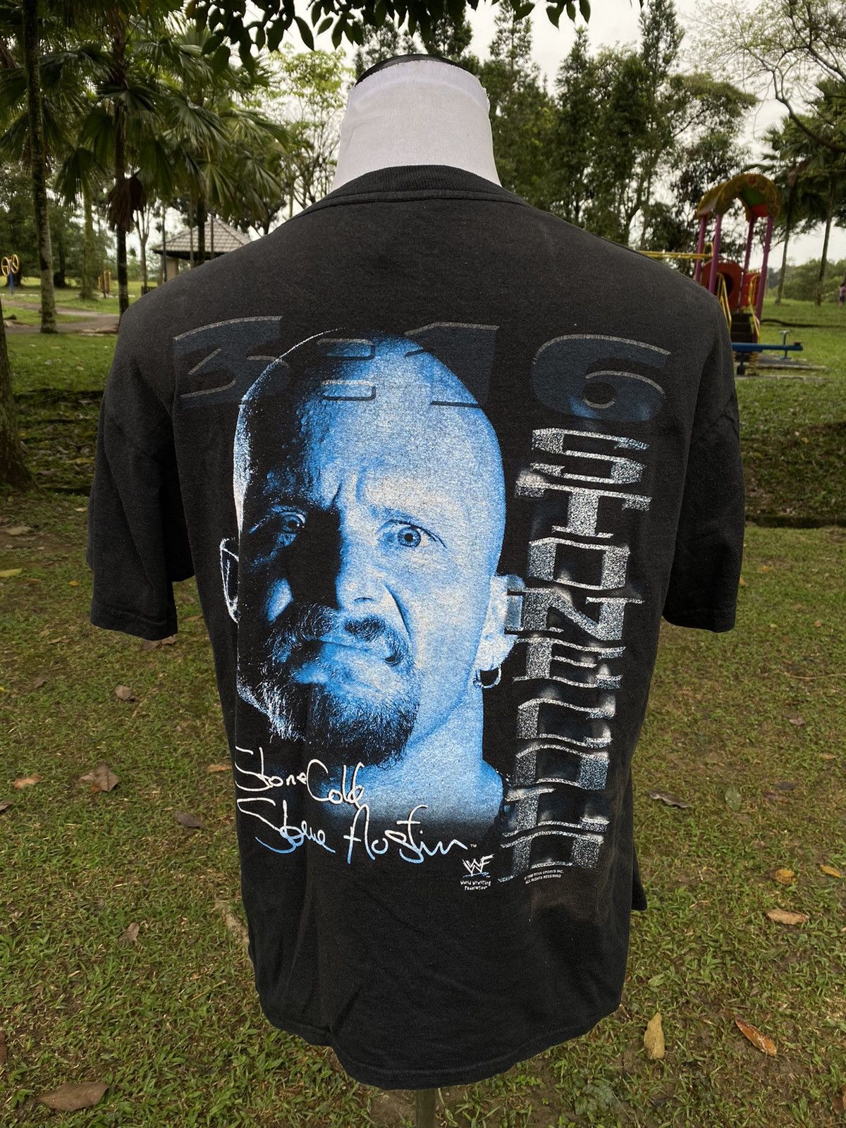 Vintage × WWE × WWF Vintage Stone Cold 1998 Tshirt Size US XL / EU 56 / 4 - 1 Thumbnail