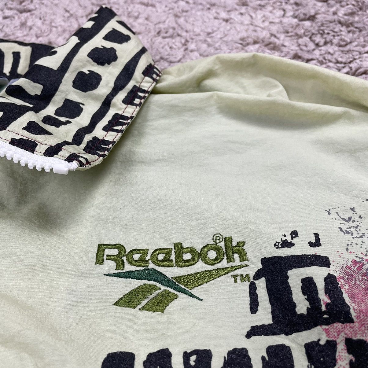 Japanese Brand × Reebok × Vintage Vintage Reebok Nice Design Zipper Jacket Size US L / EU 52-54 / 3 - 10 Thumbnail