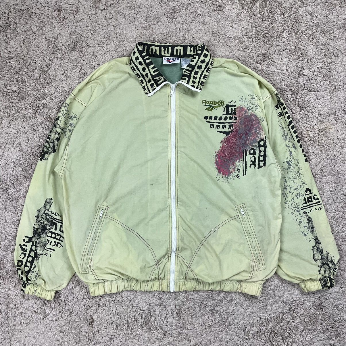 Japanese Brand × Reebok × Vintage Vintage Reebok Nice Design Zipper Jacket Size US L / EU 52-54 / 3 - 1 Thumbnail