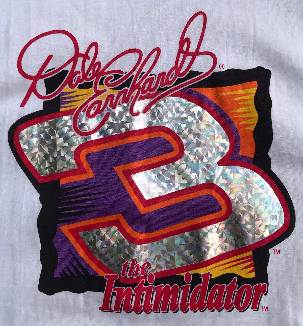 Vintage glitter dale earnhard the intimidator shortsleeve