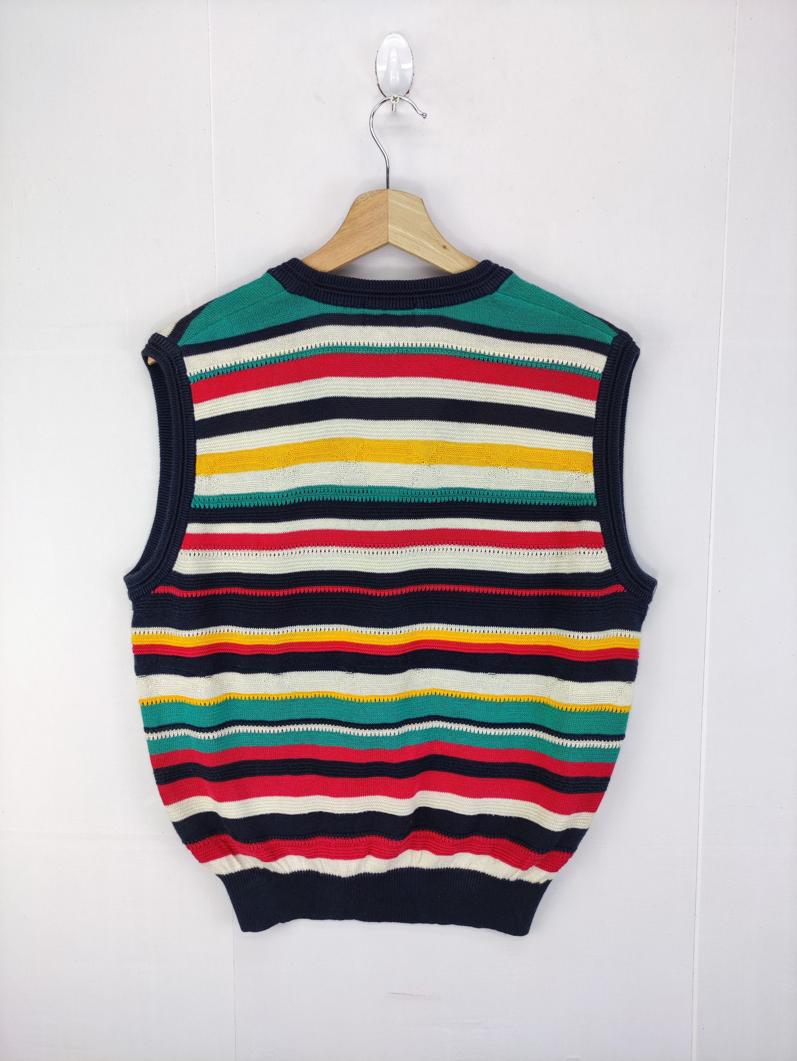Ellesse Vintage Ellesse Golf Cardigan Vest knit Striped Size US M / EU 48-50 / 2 - 6 Thumbnail