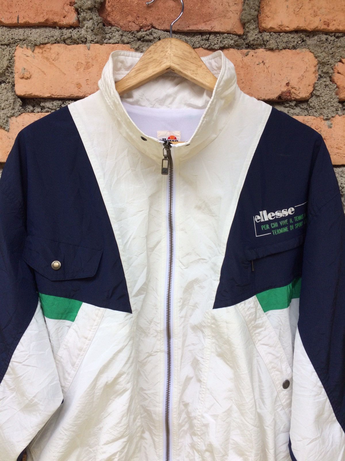Ellesse Rare !! Ellesse Spell Out Big Logo Jacket Size US M / EU 48-50 / 2 - 2 Thumbnail