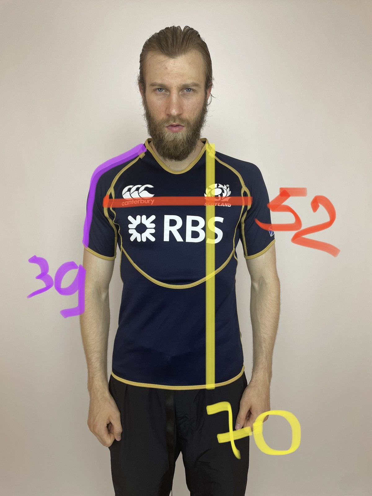 Canterbury of New Zealand Canterbury Scotland Rugby Jersey RBS Mens size S Size US S / EU 44-46 / 1 - 11 Thumbnail