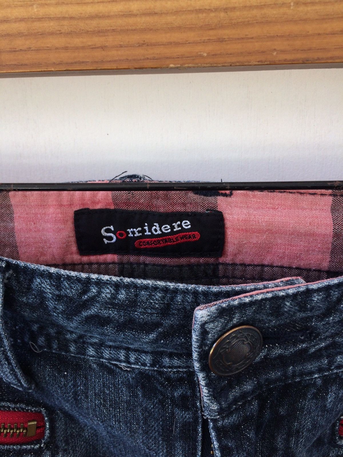 Indigo japanese brand Sorridere indigo Full zipper Denim Pants Size US 31 - 5 Thumbnail
