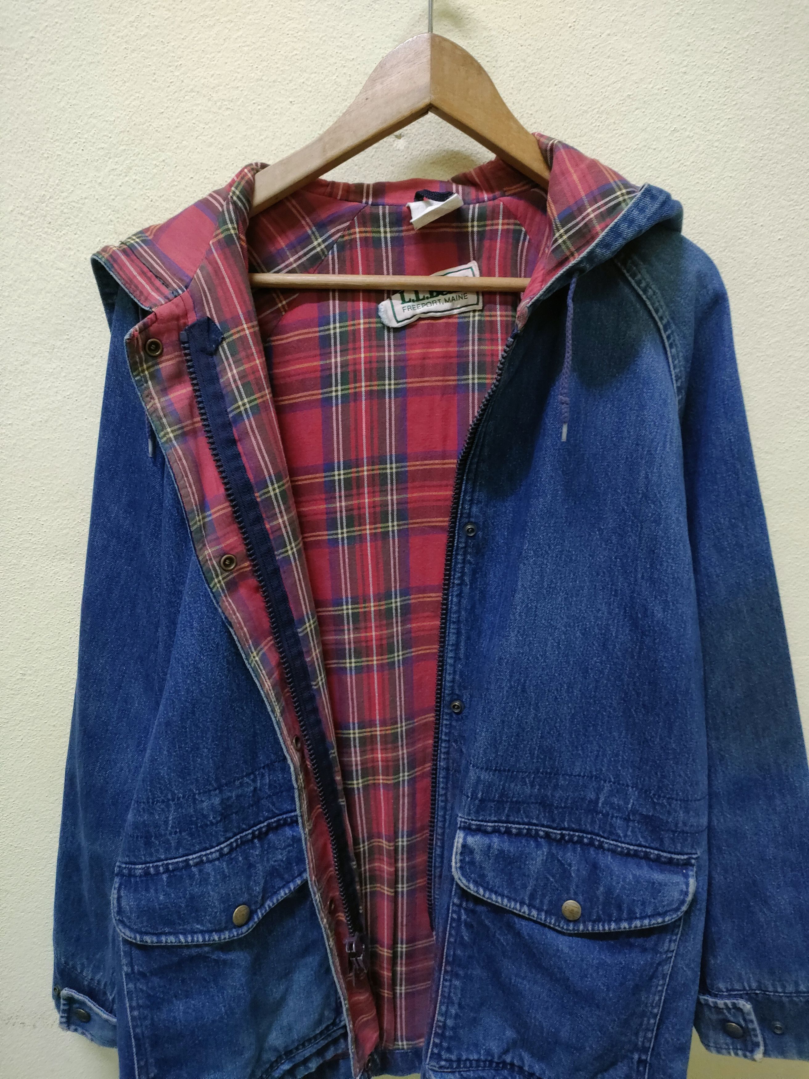 L.L. Bean × Vintage Vintage L.L Bean Denim Parka Jacket Size US L / EU 52-54 / 3 - 7 Thumbnail