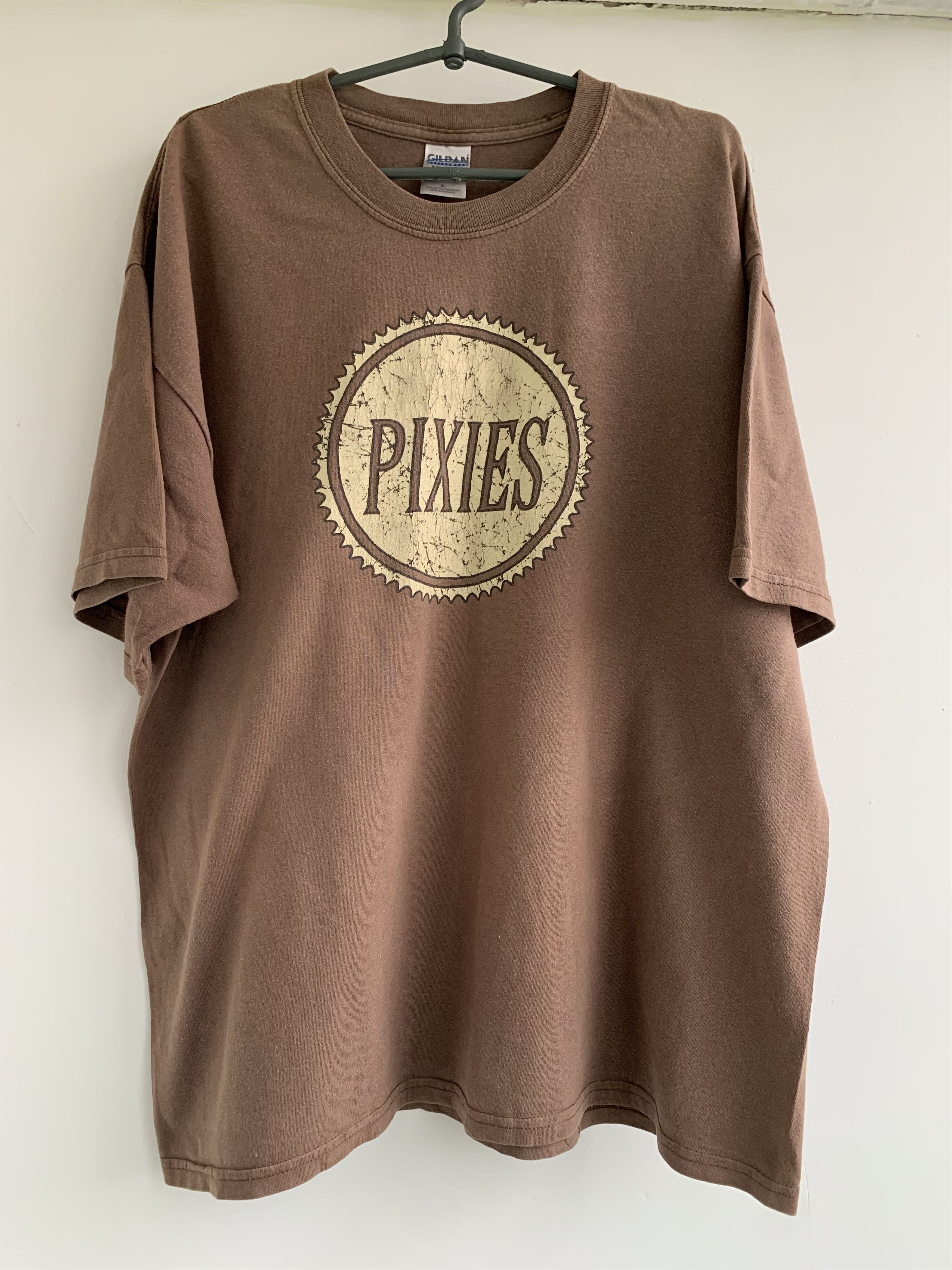 image of Band Tees x Rock Band Distressed Vintage 00S Band Pixies Sellout Tees Size L in Brown, Men's