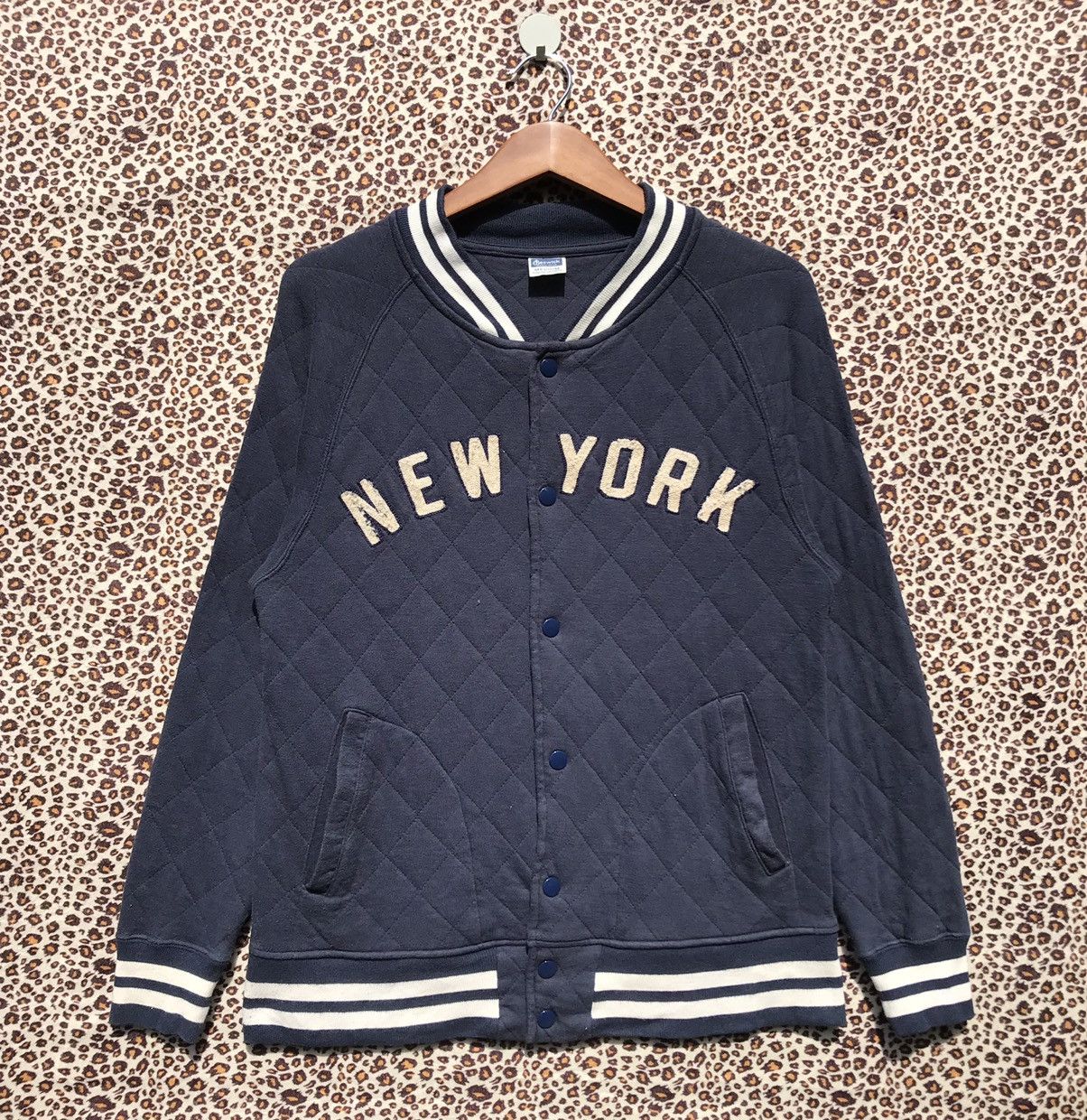 image of Sugar Cane x Sugar Cane Co Sugarcane Cheswick New York Jacket Toyo Enterprise in Blue (Size Small)