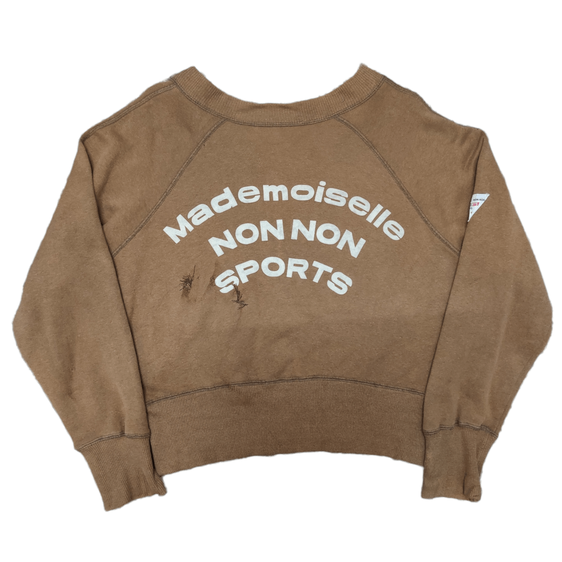 Vintage Vintage Mademoiselle Non Non Sports Cropped Sweater