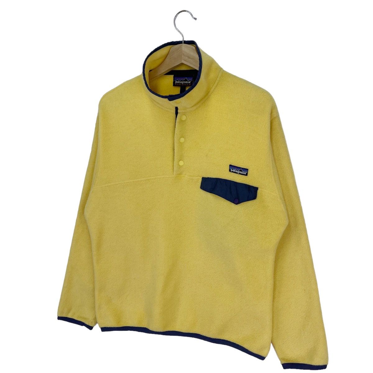Patagonia × Vintage 90’s Patagonia Yellow Fleece Size US M / EU 48-50 / 2 - 2 Thumbnail