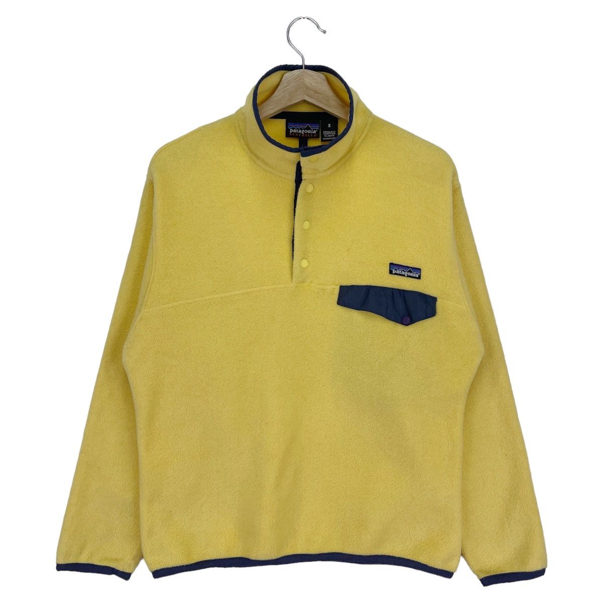 Patagonia × Vintage 90’s Patagonia Yellow Fleece Size US M / EU 48-50 / 2 - 1 Thumbnail