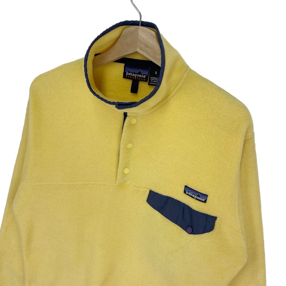 Patagonia × Vintage 90’s Patagonia Yellow Fleece Size US M / EU 48-50 / 2 - 4 Thumbnail