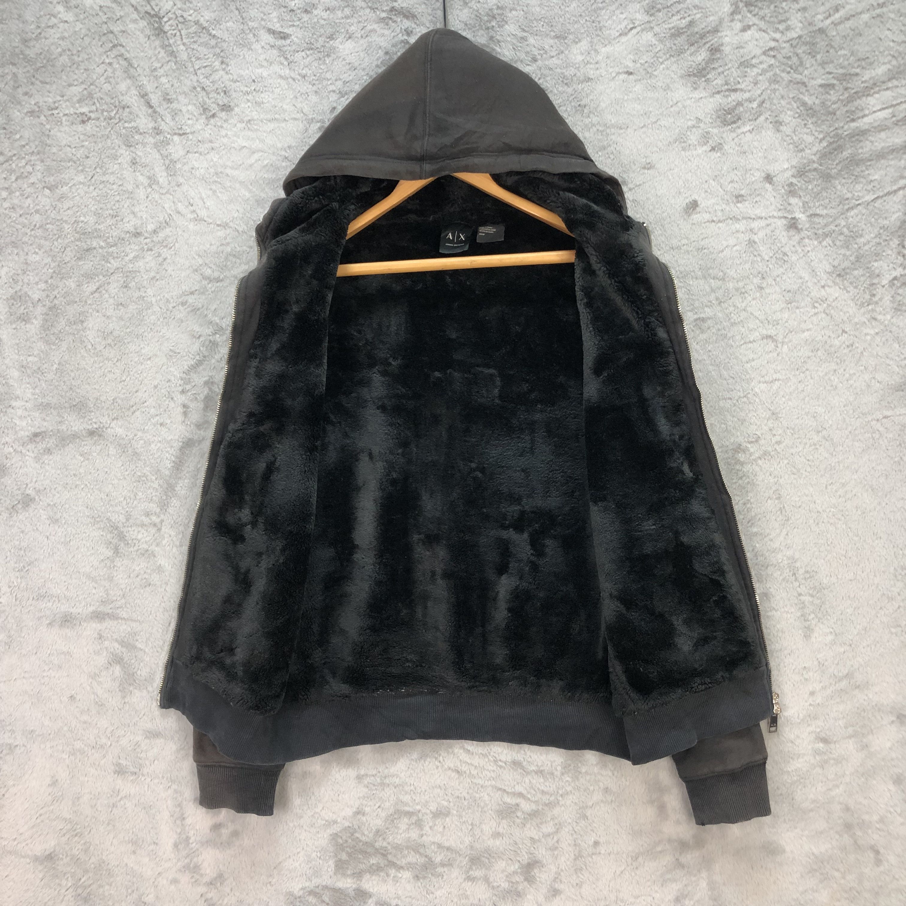 Armani Exchange Trashed Armani Exchange Sherpa Hoodies #5790-207 Size US S / EU 44-46 / 1 - 11 Thumbnail
