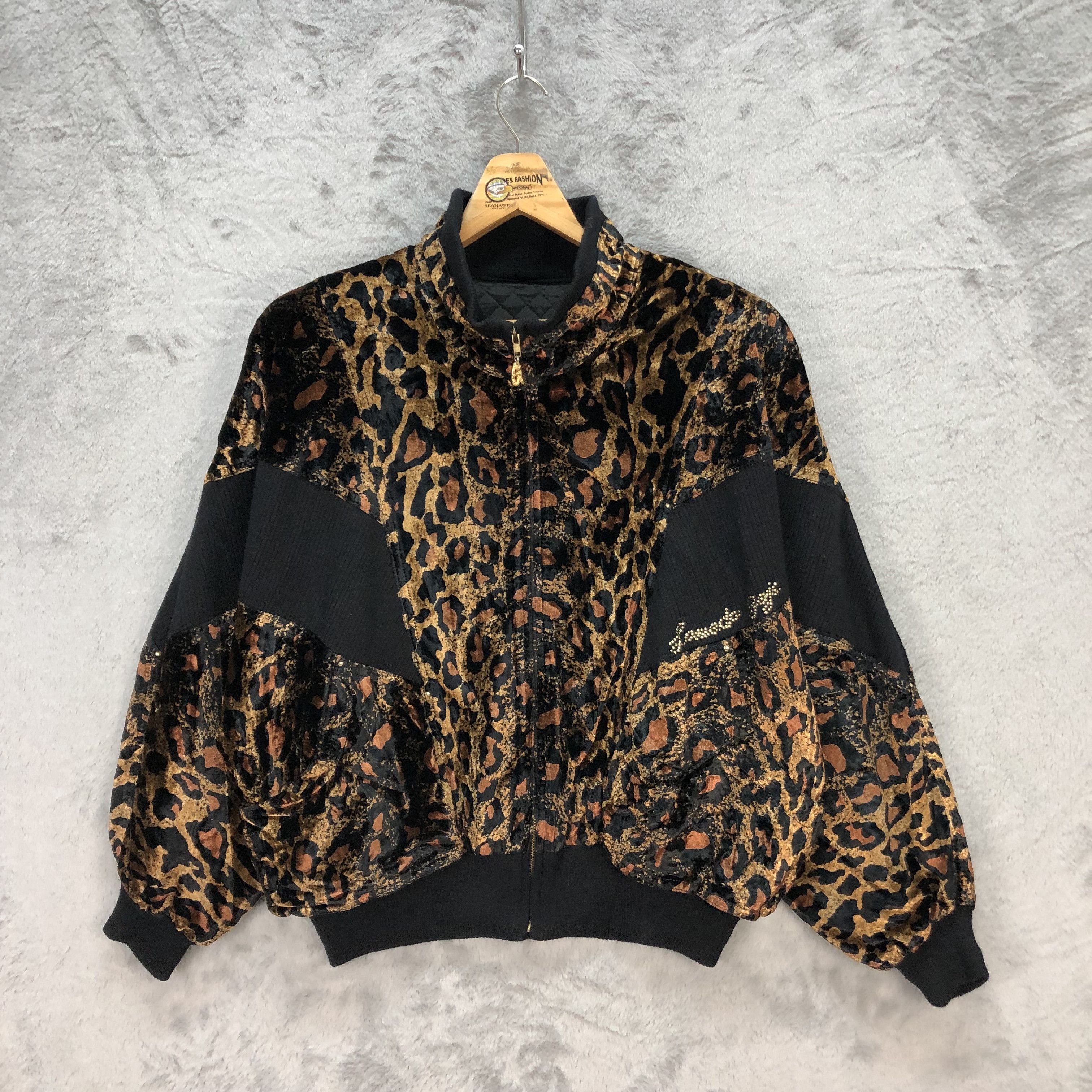 Japanese Brand Lamoda Goji Street Style Printed Boxy Jacket #5851-210 Size L / US 10 / IT 46 - 2 Thumbnail