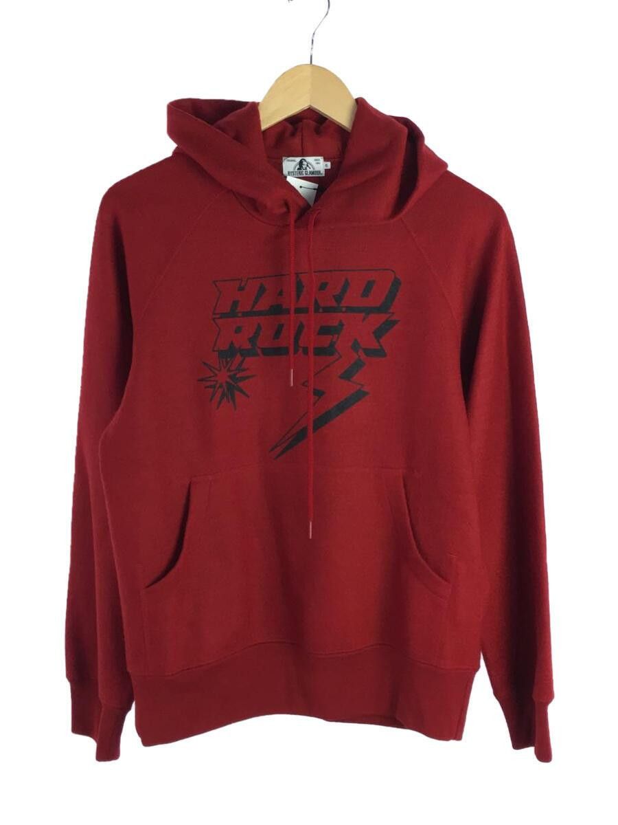 image of Hysteric Glamour Hard Rock Wool Hoodie in Red, Men's (Size Small)