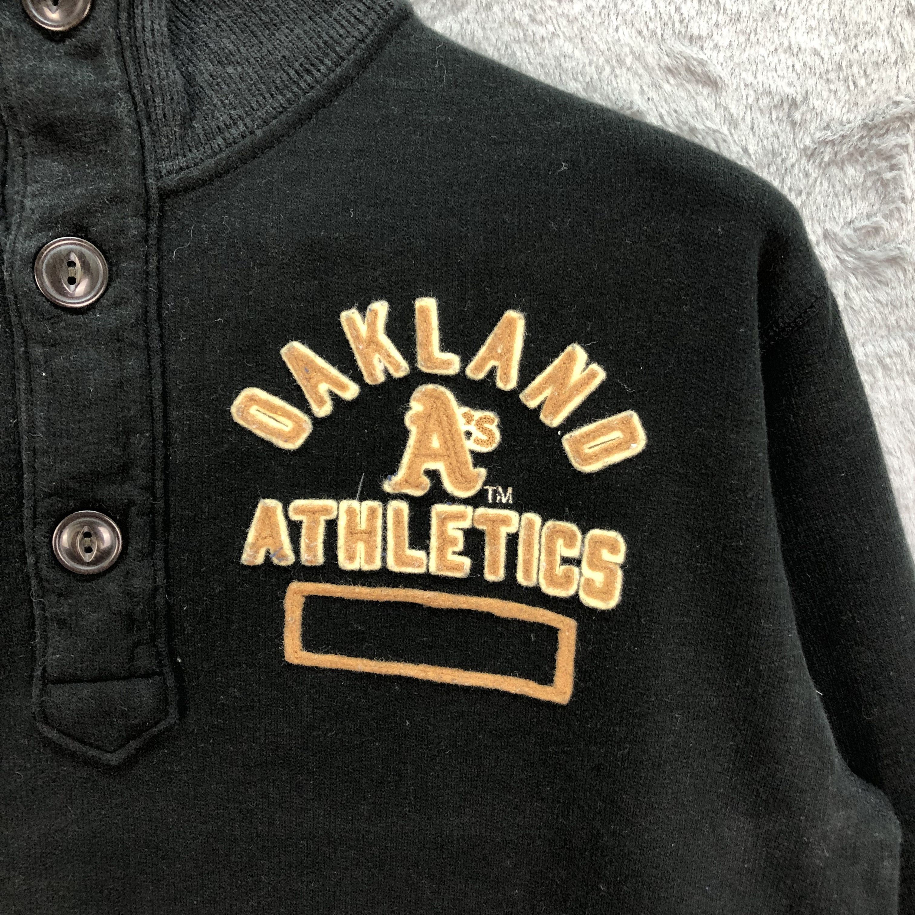 Japanese Brand A’s Oakland Athletic Turtle Neck Sweatshirts #1088-44 Size US M / EU 48-50 / 2 - 3 Thumbnail