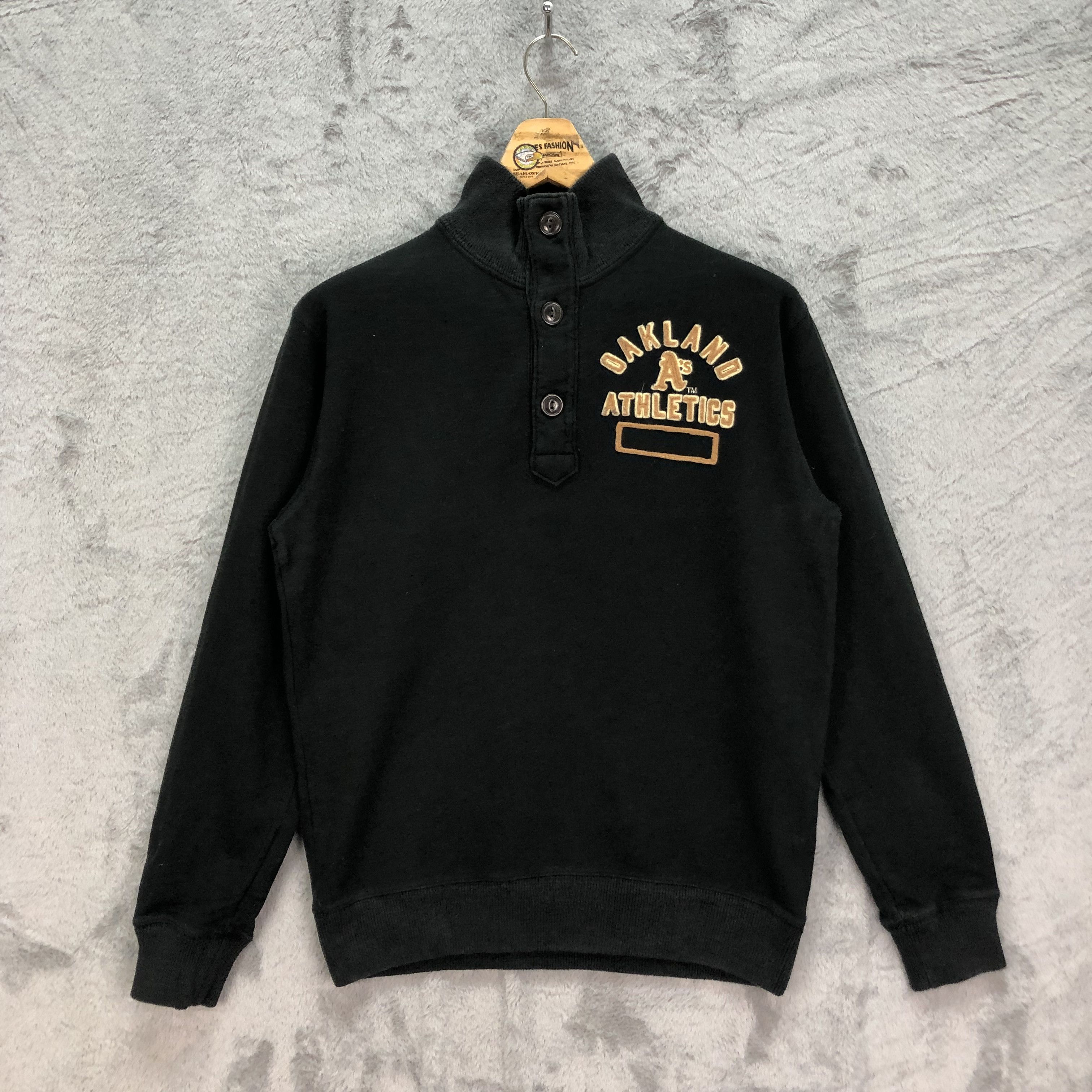 Japanese Brand A’s Oakland Athletic Turtle Neck Sweatshirts #1088-44 Size US M / EU 48-50 / 2 - 1 Thumbnail