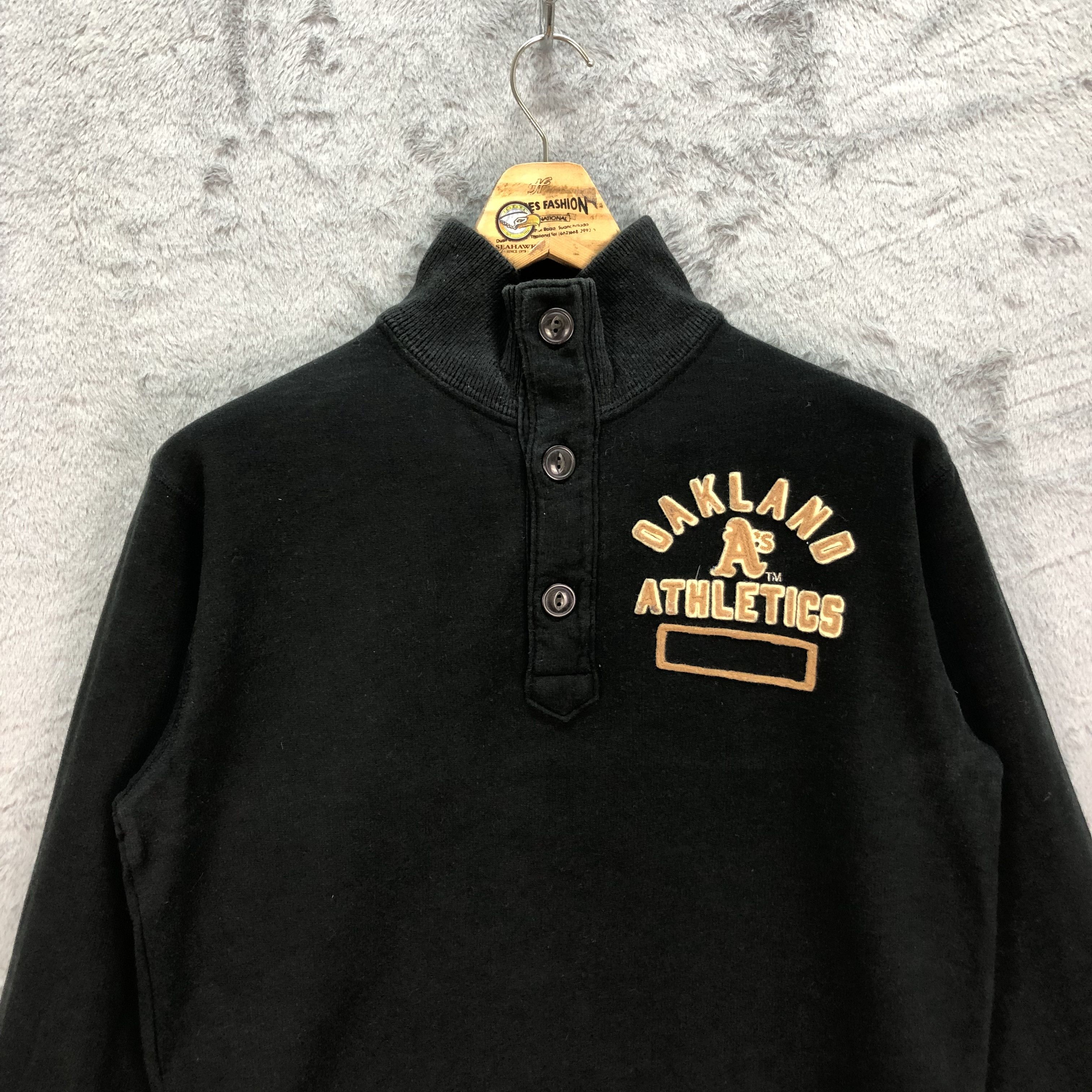Japanese Brand A’s Oakland Athletic Turtle Neck Sweatshirts #1088-44 Size US M / EU 48-50 / 2 - 2 Thumbnail