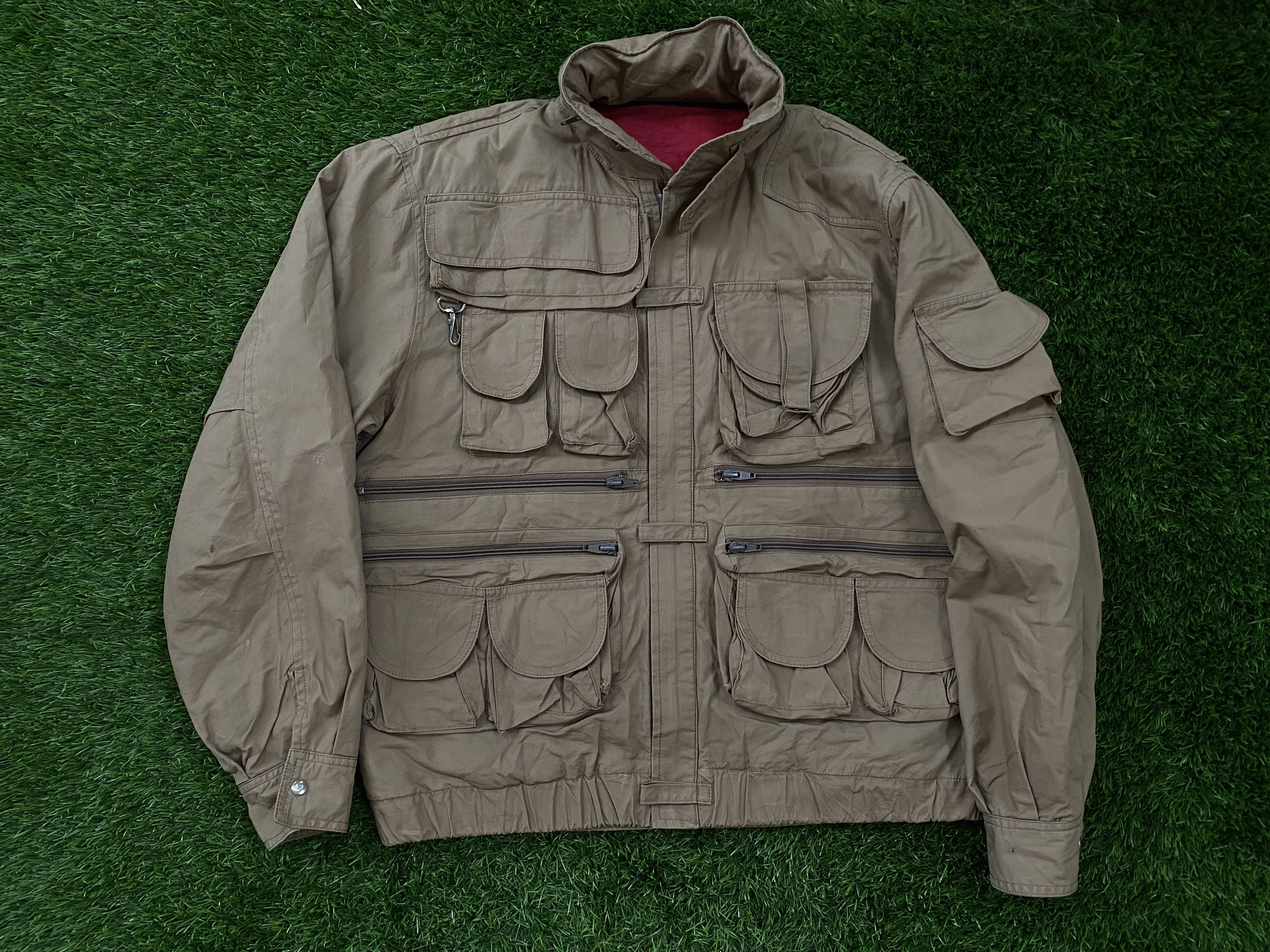 Japanese Brand × Seditionaries Rare Vintage Jun Ultility Multi Pocket Bomber Jacket 80s Size US M / EU 48-50 / 2 - 1 Thumbnail