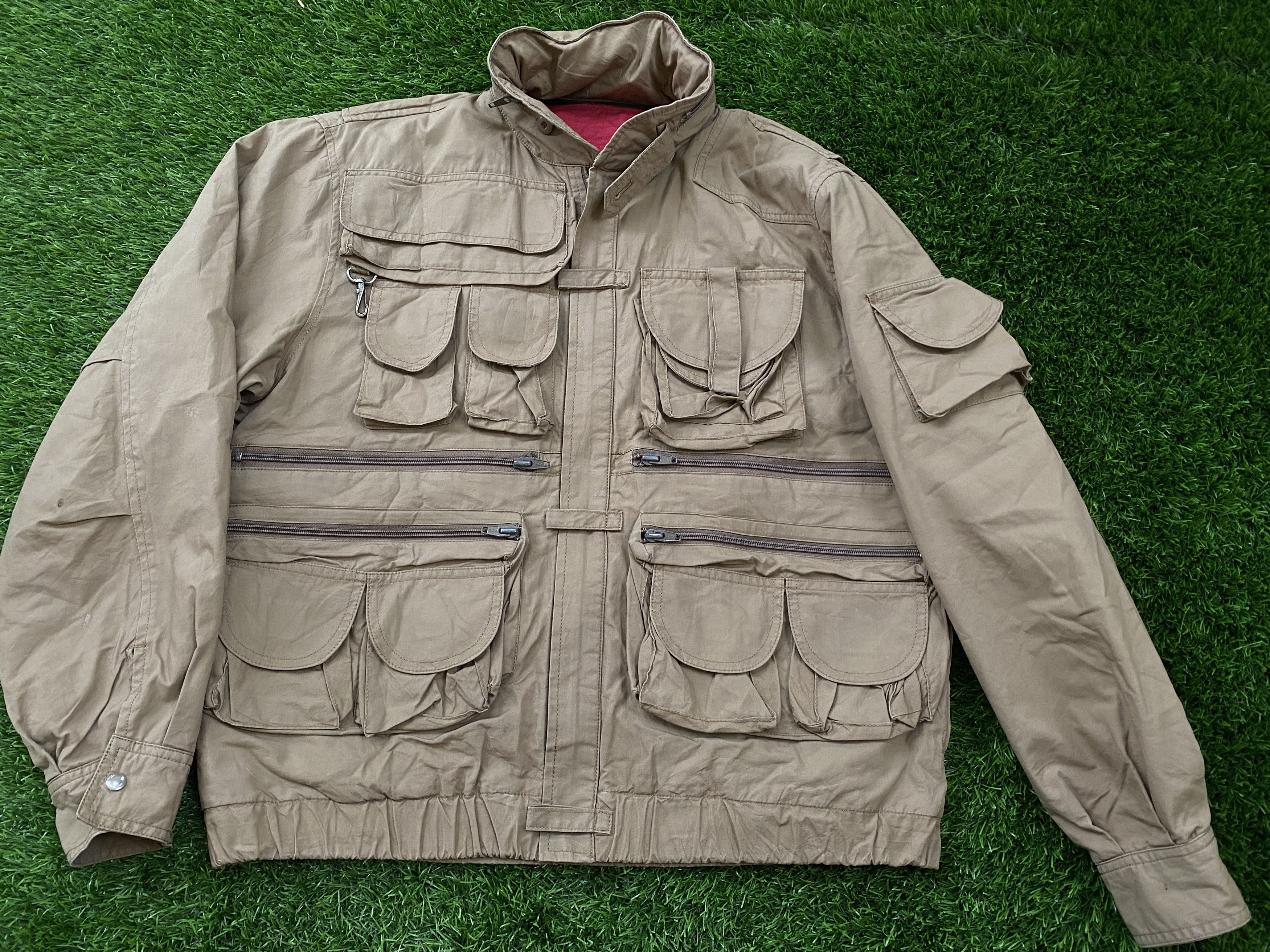 Japanese Brand × Seditionaries Rare Vintage Jun Ultility Multi Pocket Bomber Jacket 80s Size US M / EU 48-50 / 2 - 3 Thumbnail