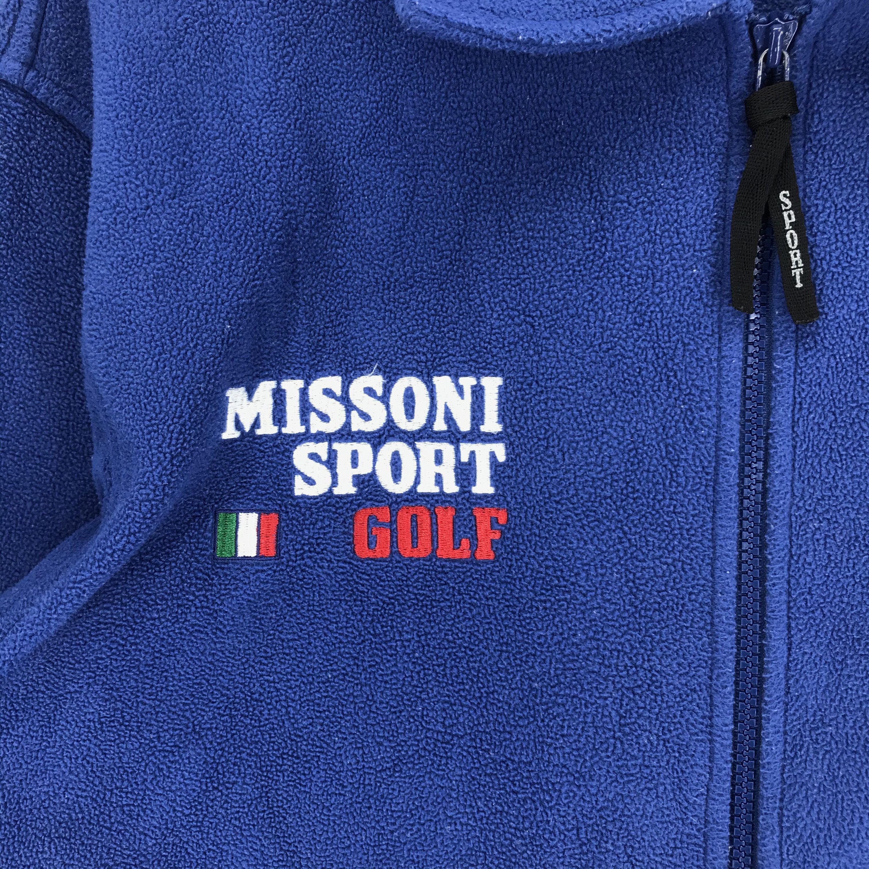 Missoni MISSONI Sport Golf Embroidery Logo Fleece #2350-92 Size US M / EU 48-50 / 2 - 3 Thumbnail
